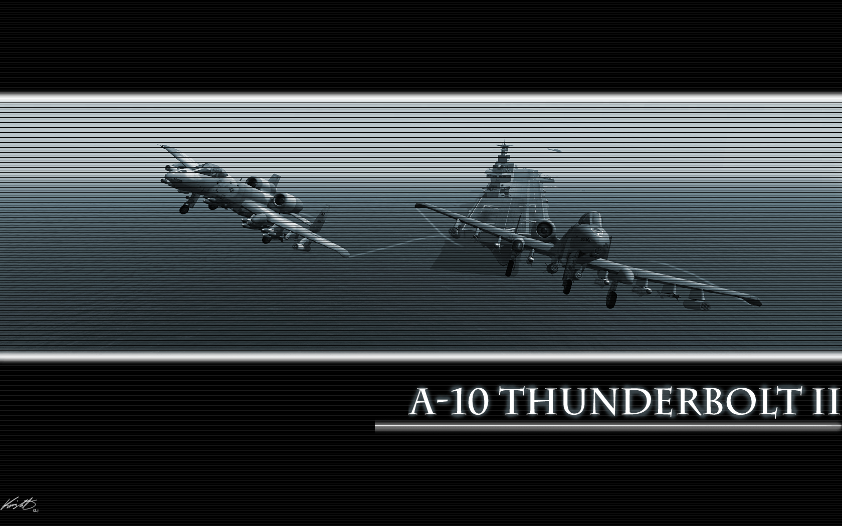 Wallpaper with a10 Warthog
