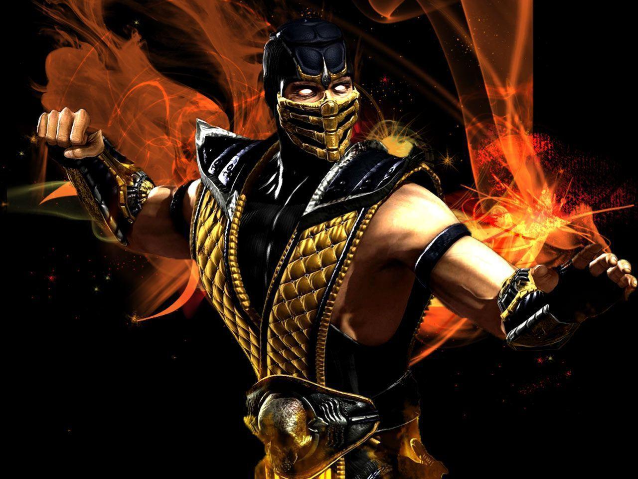 Mortal Kombat Scorpion 1280x960 HD Wallpaper Deks Label