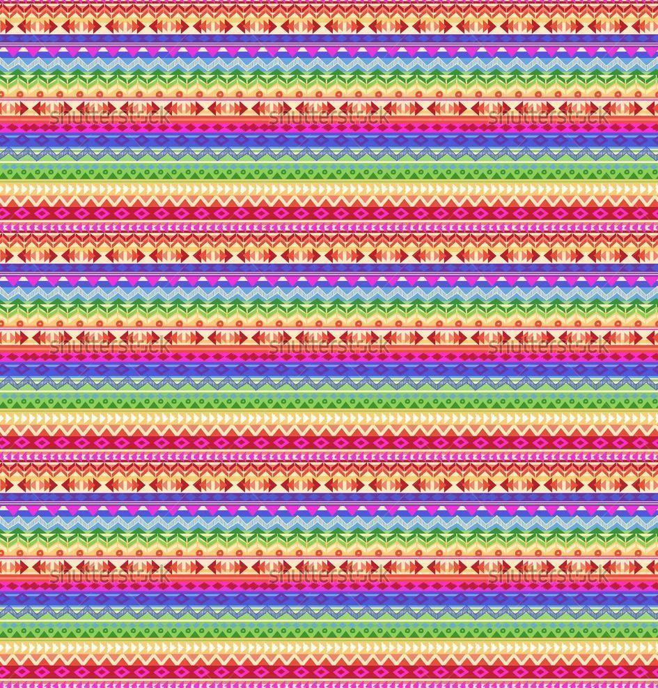 Rainbow Aztec stripe seamless background royalty free stock image