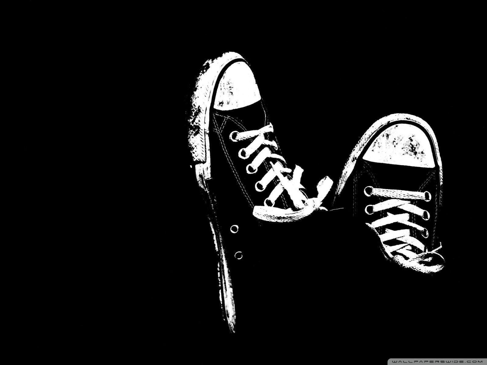 Home Element: Black And White Shoes Wallpaper HD Wallpaper KERLABS
