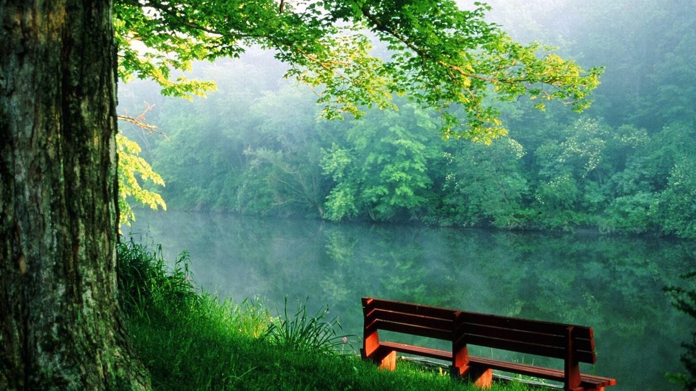 Nature Wallpaper Background River 1366x768 HD Wallpaper & Back