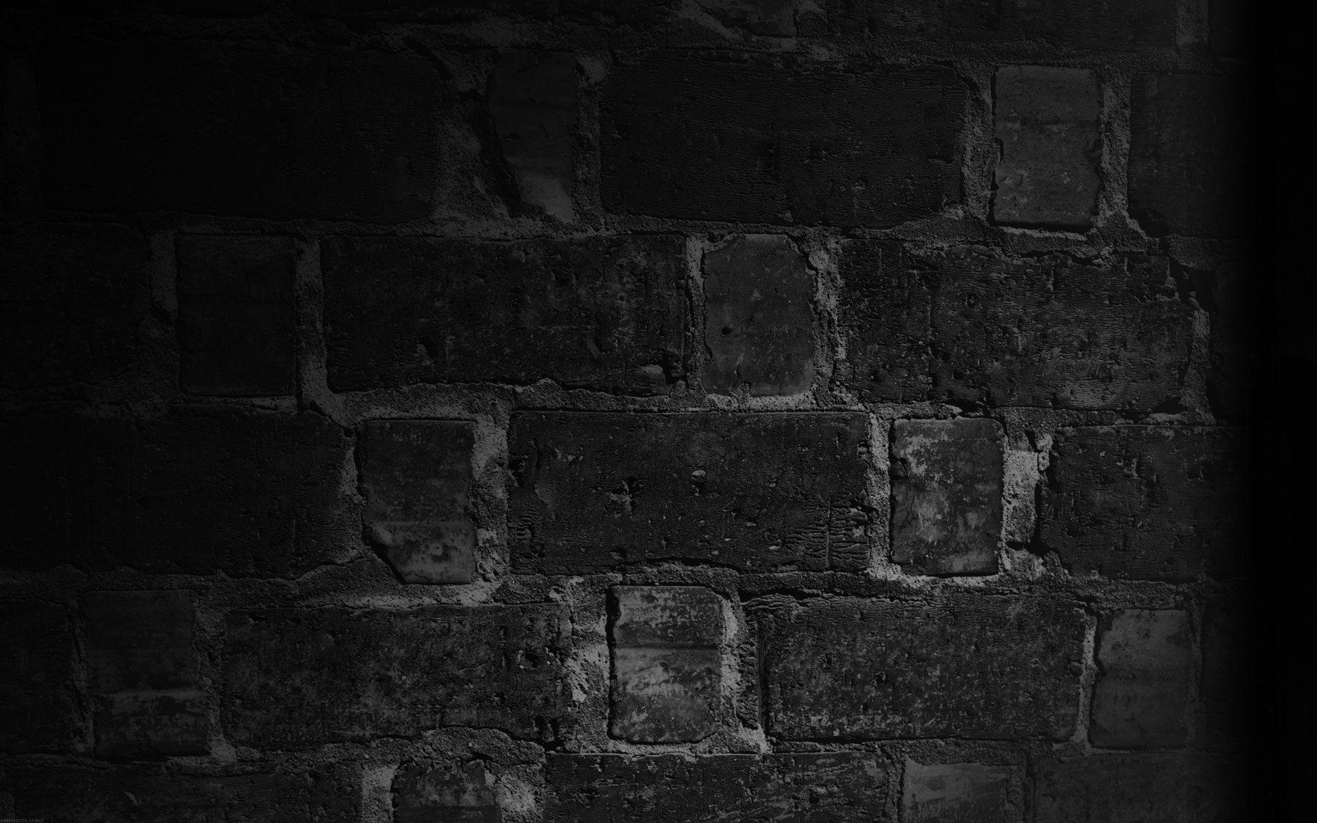 Wall Brick Texture Shadow Black and White Wallpaper Px 1920x1200PX