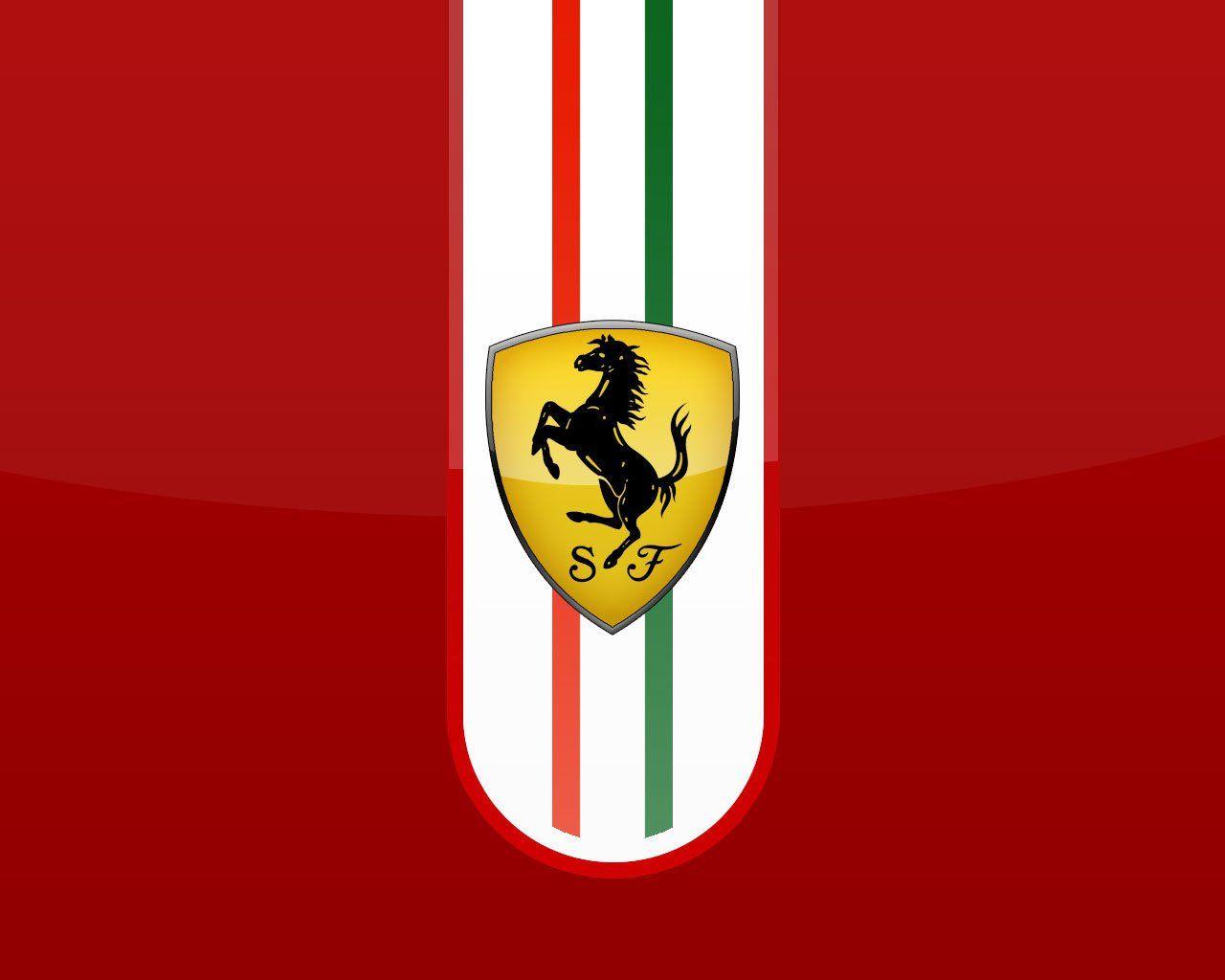 Glossy Ferrari Logo Wallpaper Desktop Backgrou Wallpaper