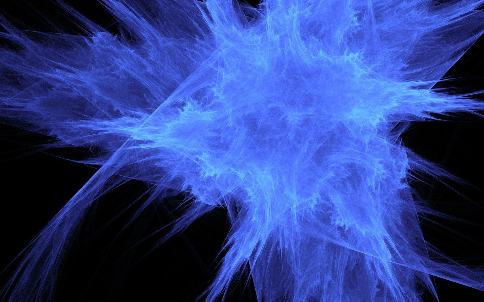 blue fire abstract wallpaper wide