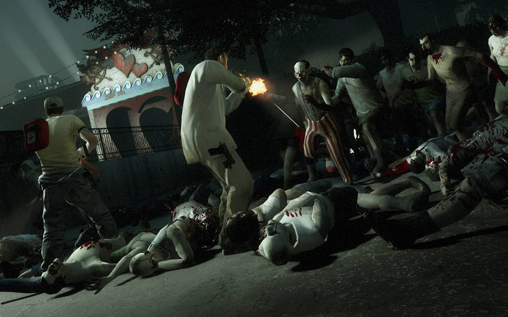 Left 4 Dead 2 Nick and Ellis in Dark Carnival 4 Dead Wallpaper