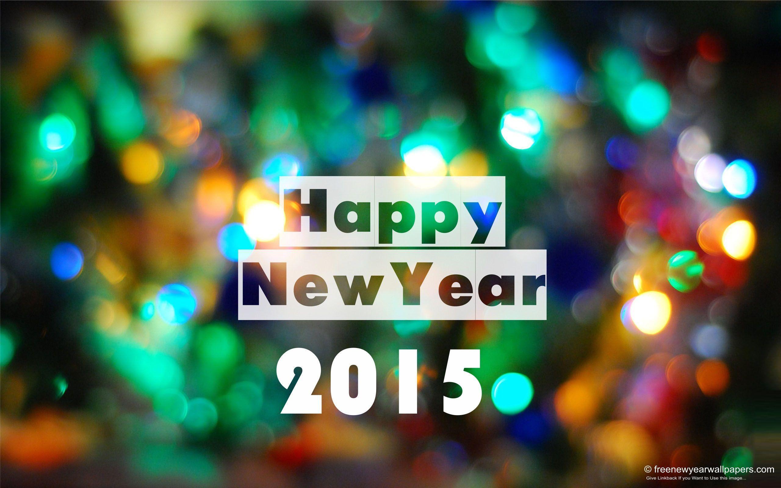 Happy New Year 2015 Design Colorful HD Wallpaper