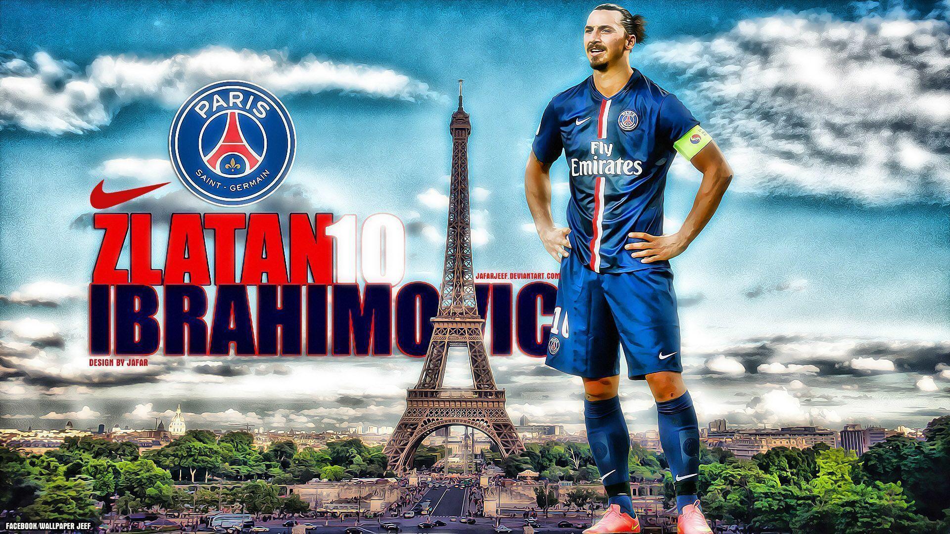 Zlatan Ibrahimovic PSG 2014 15 Nike Home Kit Wallpaper Wide Or HD
