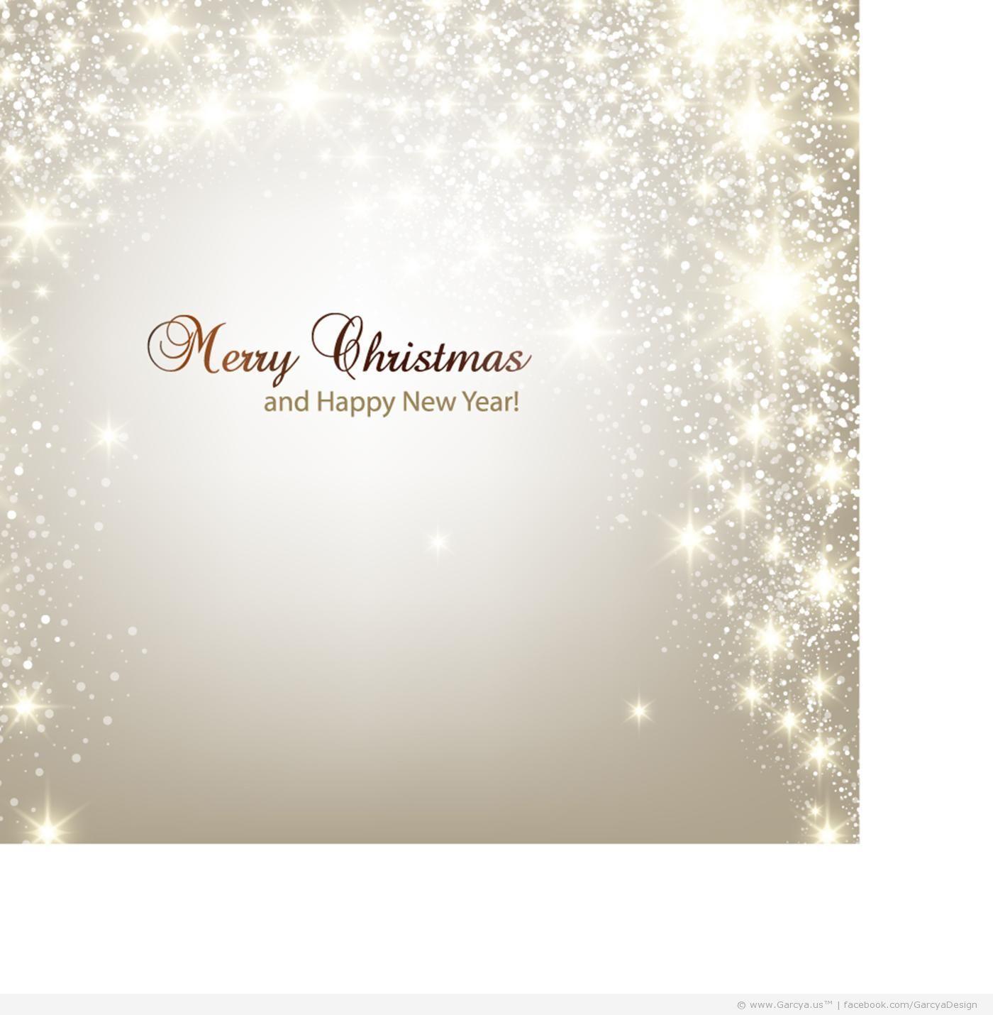 Free Vector Christmas Background With Sparkles