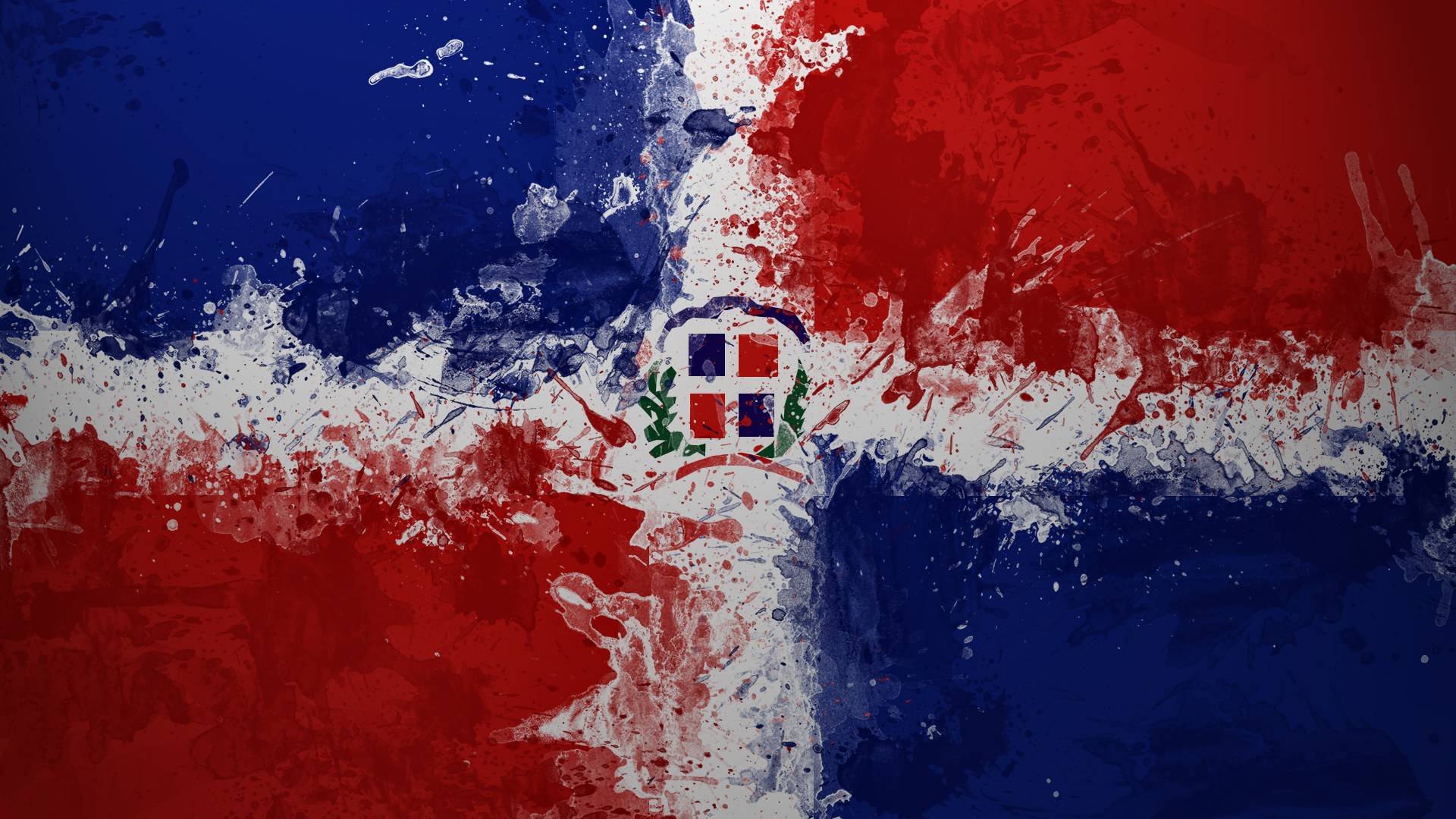 Dominican Republic Flag desktop PC and Mac wallpaper