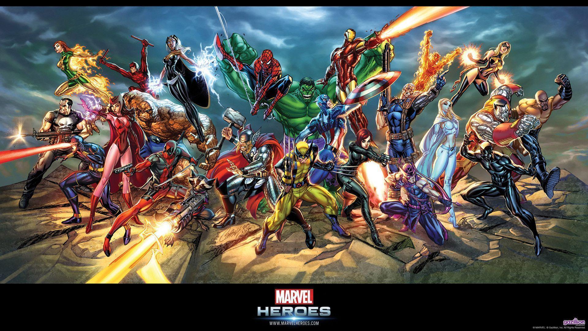Epic Marvel Heroes Wallpaper