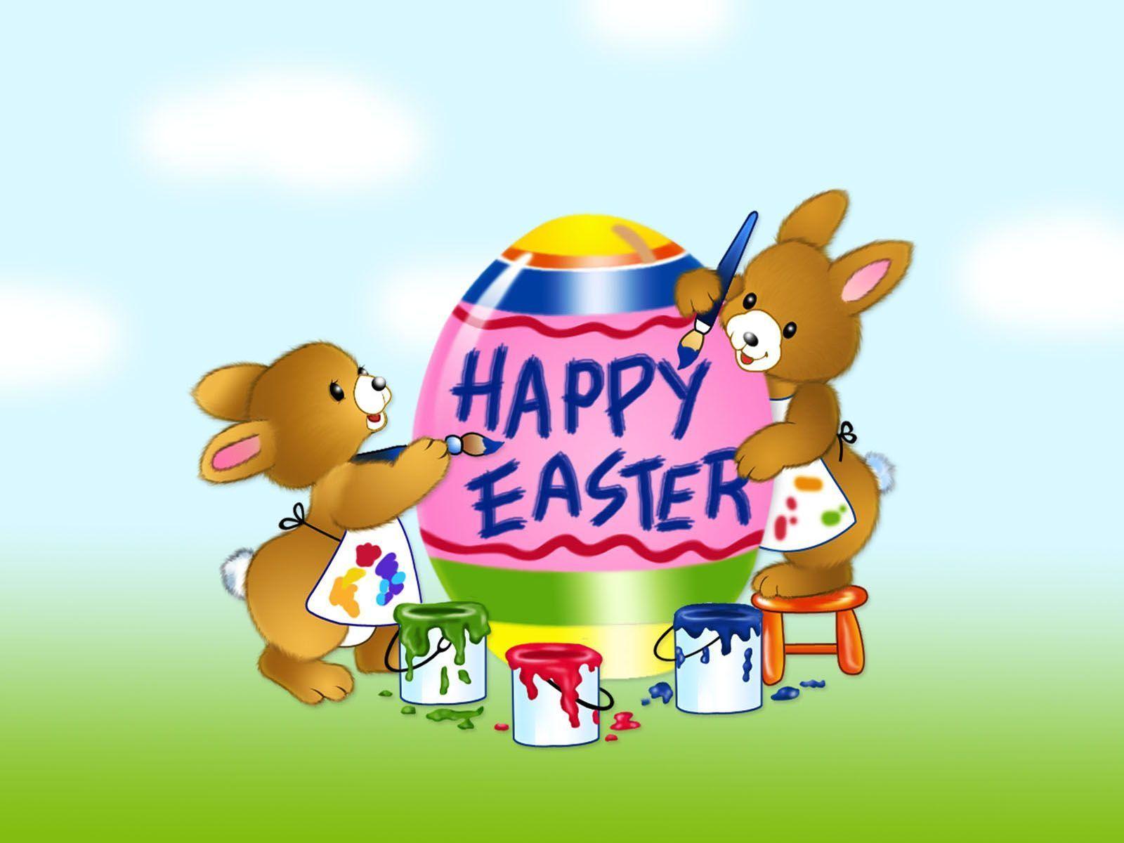 Happy Easter Eggs. Download HD Wallpaper