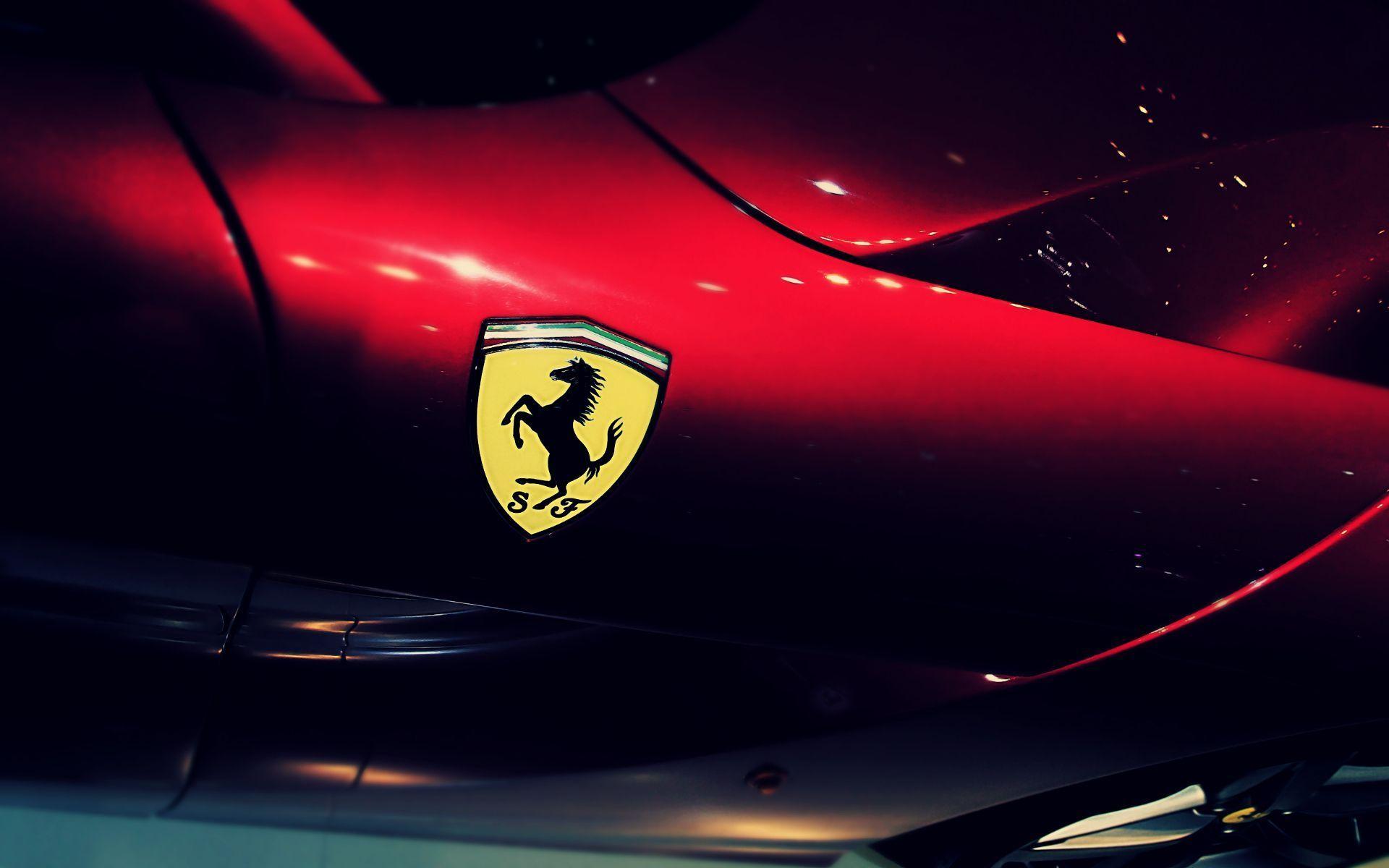 Ferrari Logo 3 Background. Wallruru