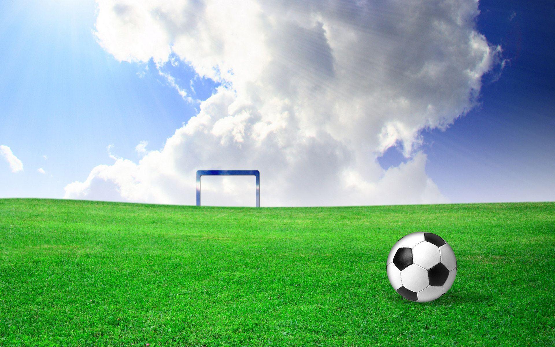 Sports With Soccer Waterfall HD Desktop Background, HQ