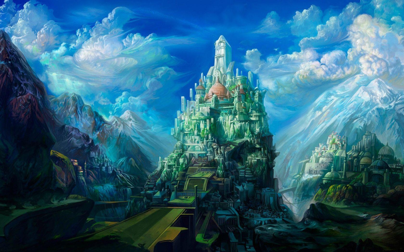 fantasy castle Wallpaper HD