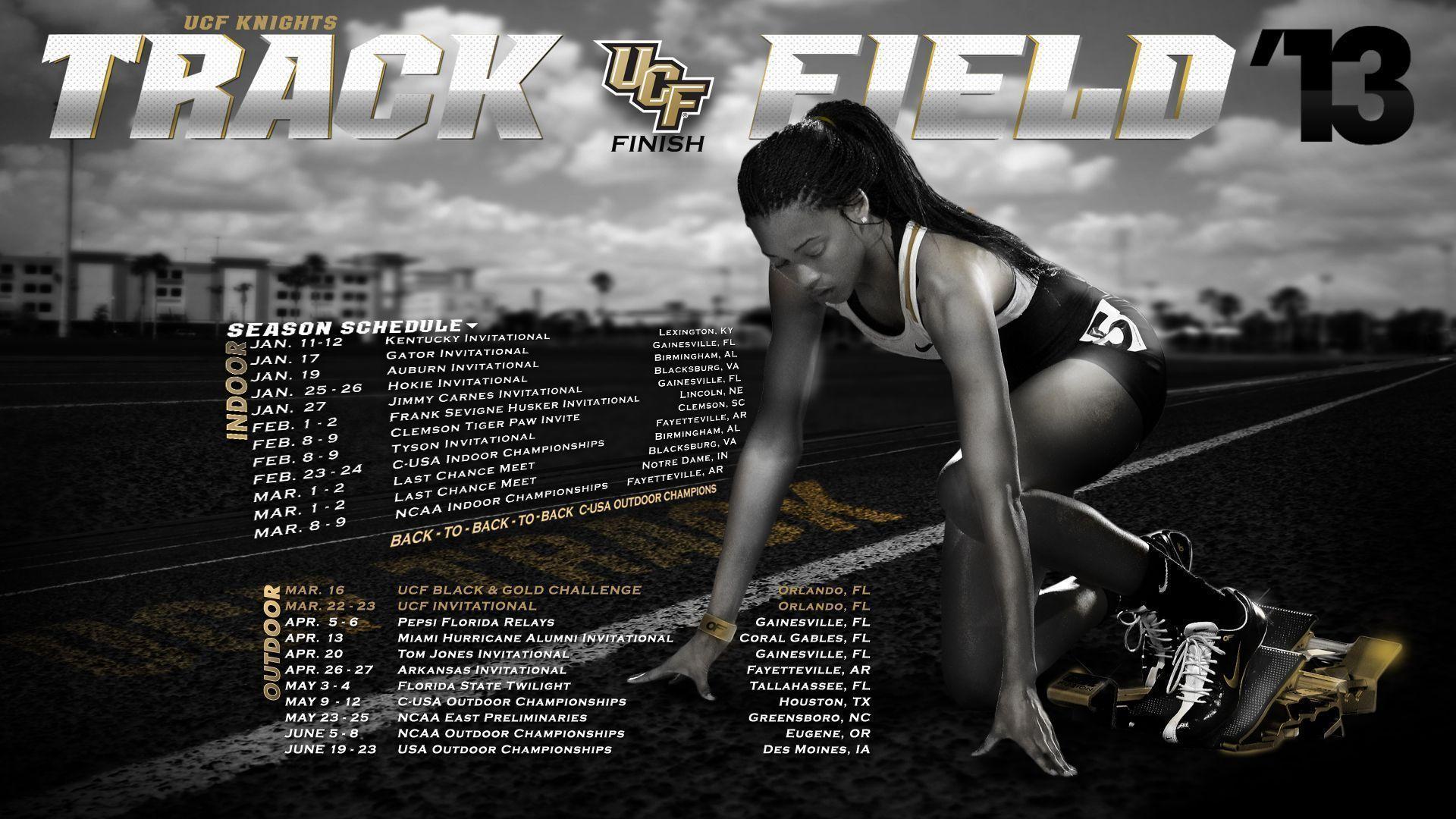 UCF Track & Field Poster 2013 Green Label Graphics & Designs
