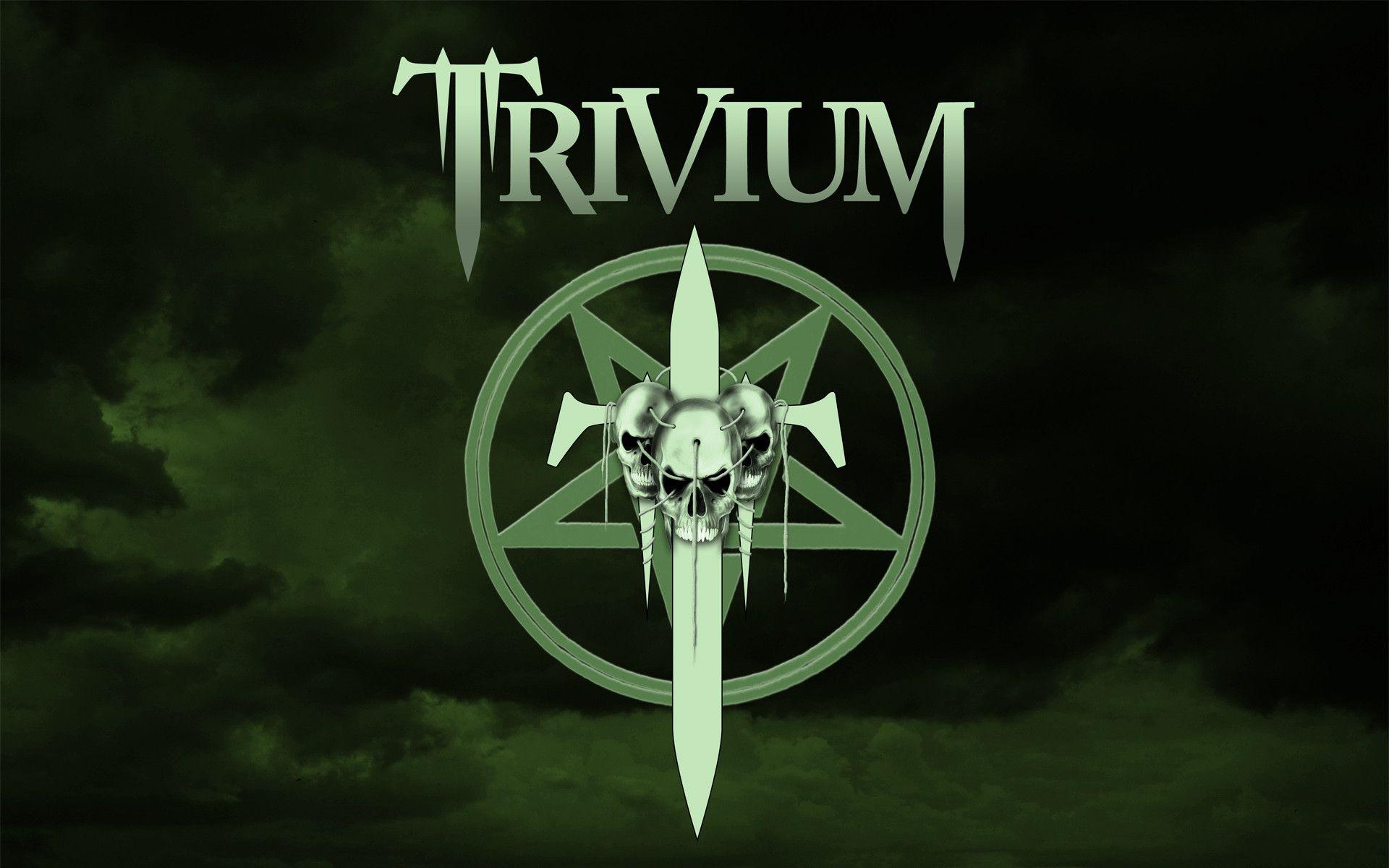 Trivium Skulls Pentagram
