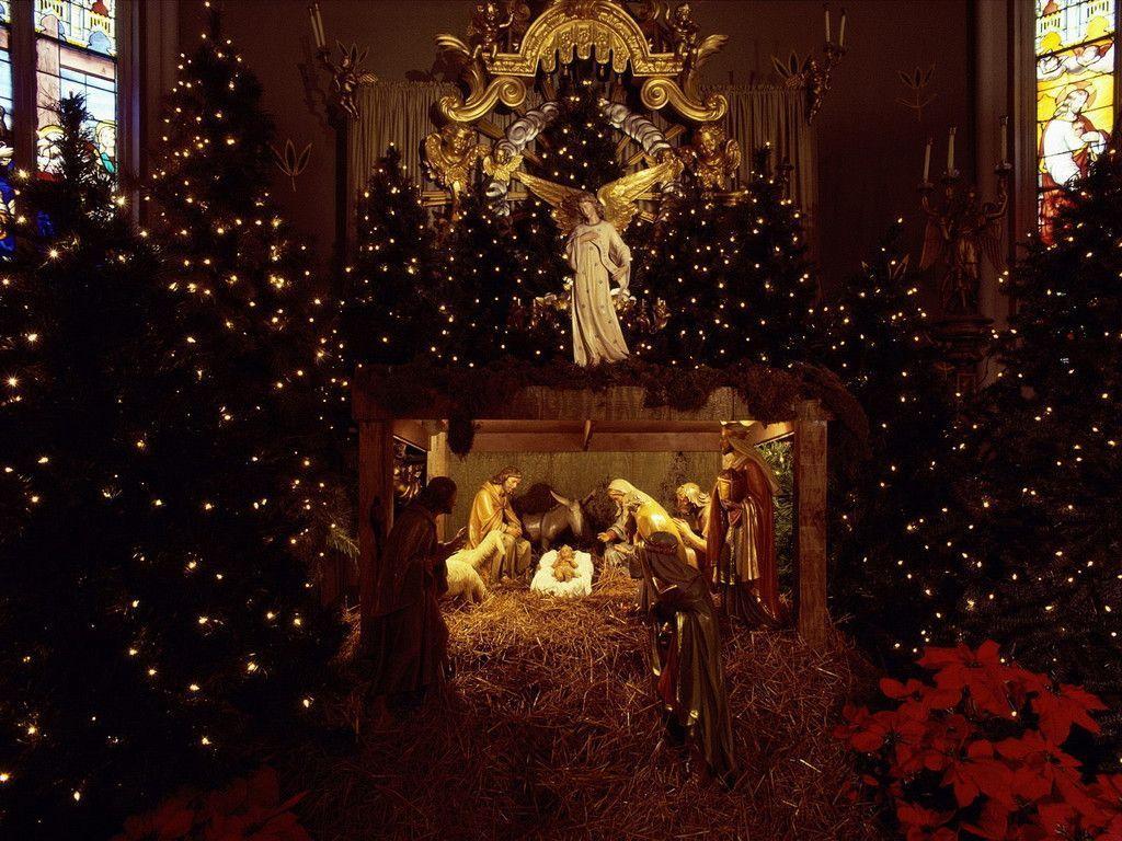 Xmas Stuff For > Christmas Nativity Scene Wallpaper