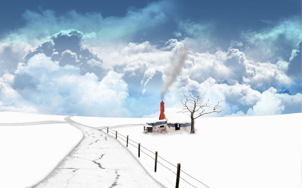 Winter Bliss Snow. Photo and Desktop Wallpaper