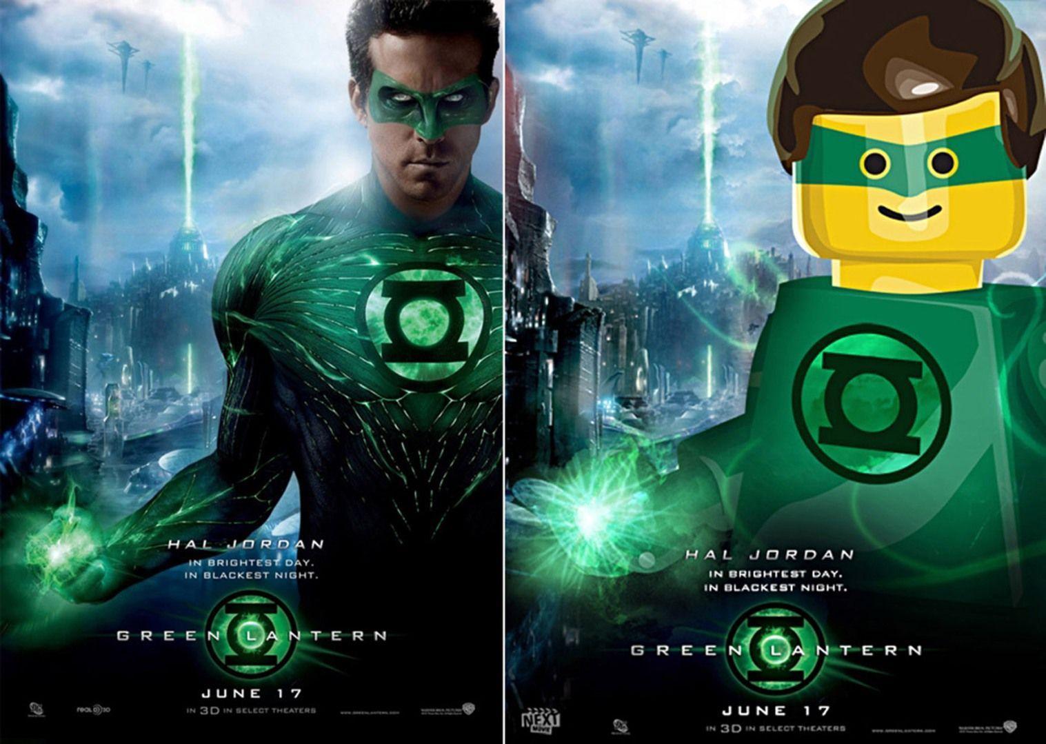 LEGO Movie Green Lantern Poster. Free Download Wallpaper