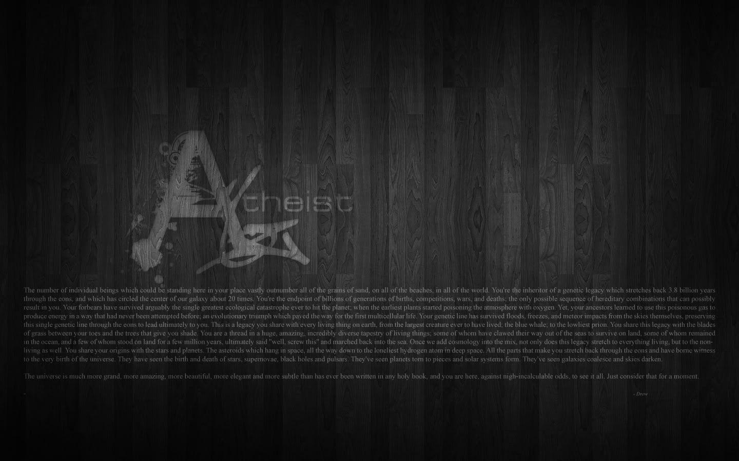 Download Atheism Wallpaper 1440x900