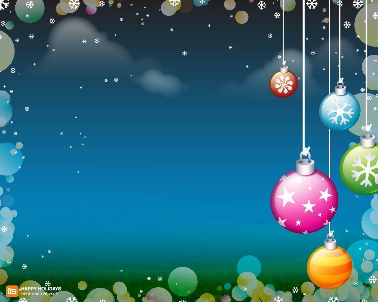 Download Christmas Decorations Vector Wallpaper. Full HD Wallpaper