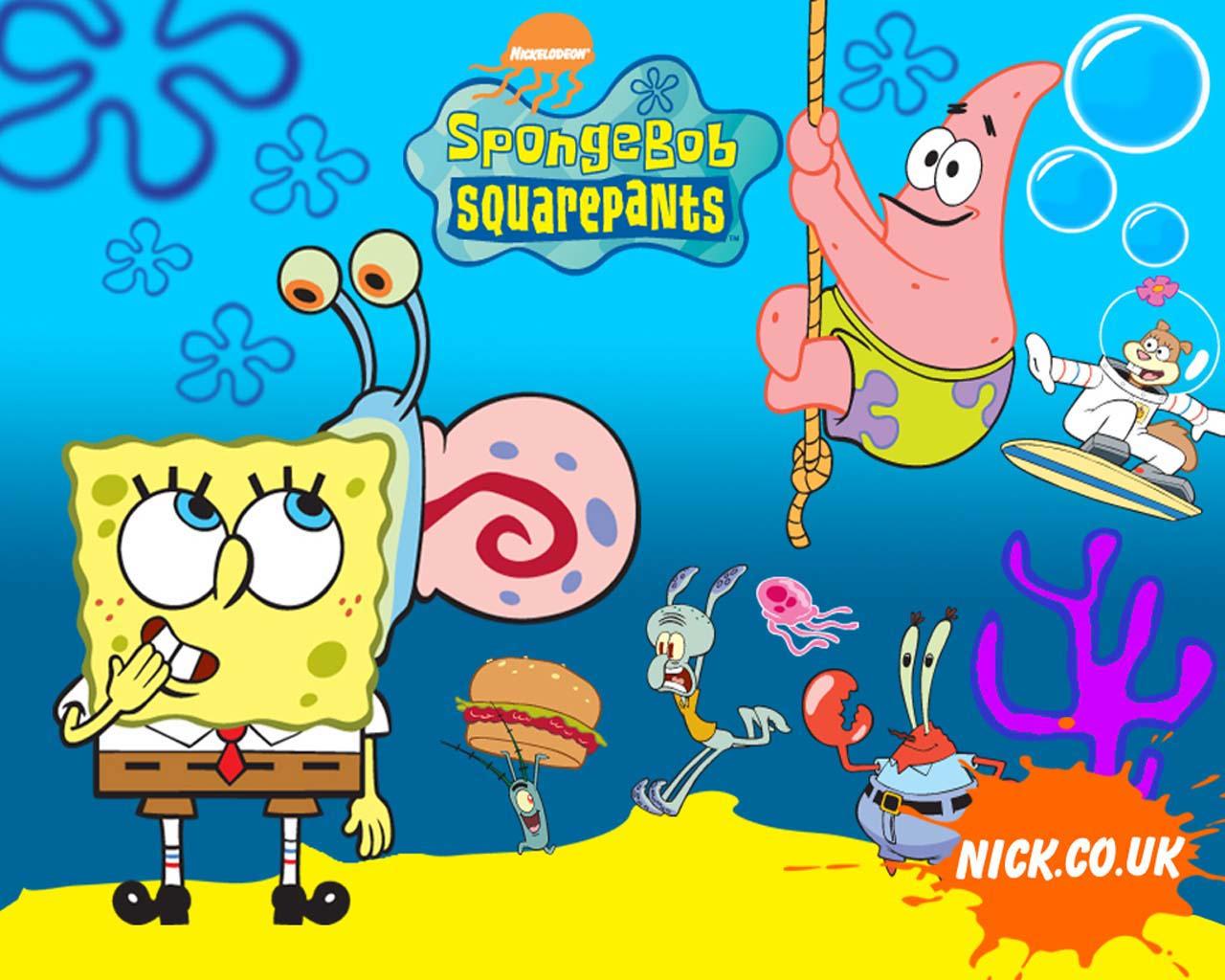Spongebob Squarepants Flower Background