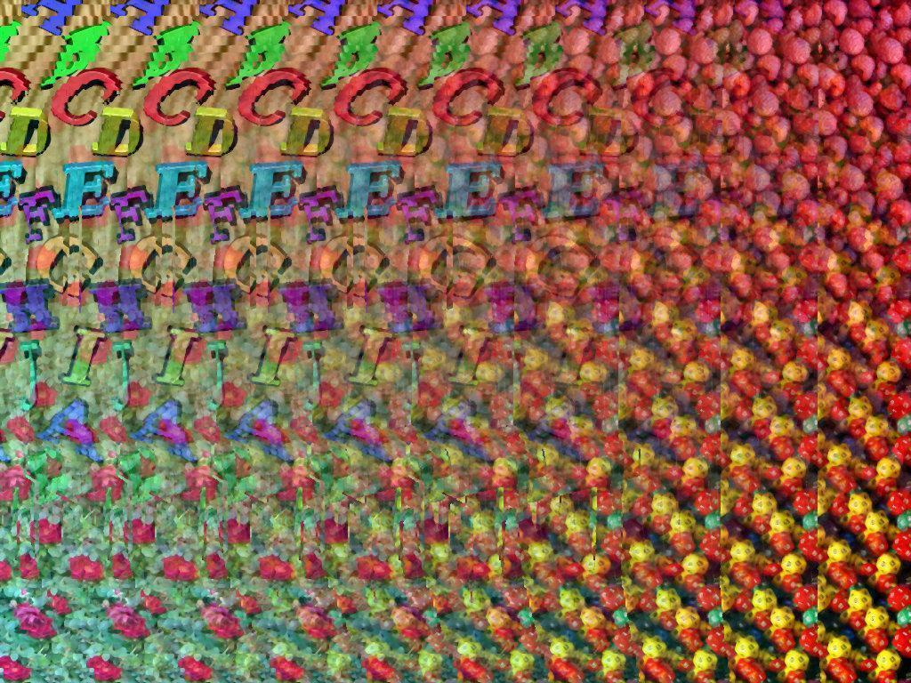 3d stereogram poster