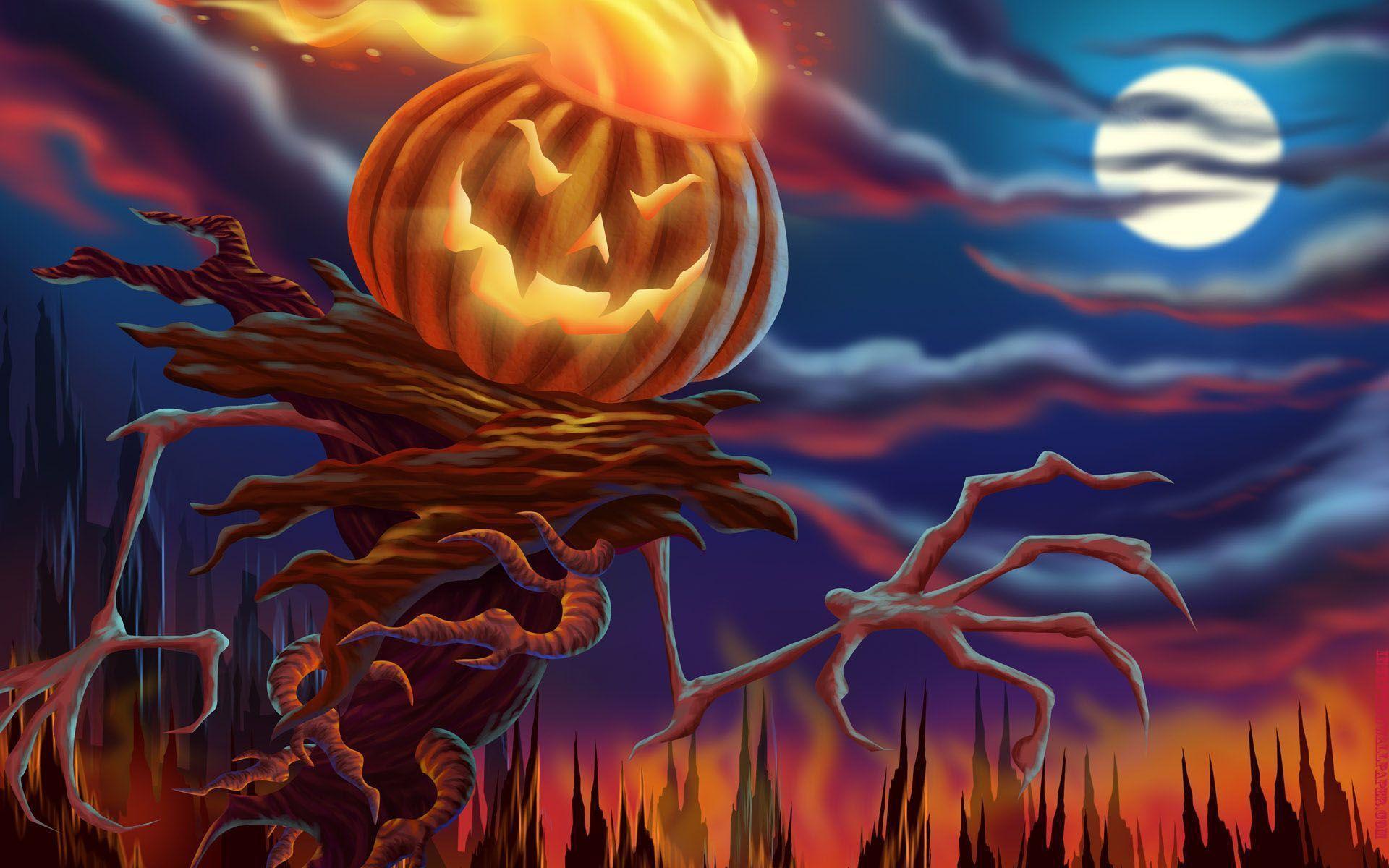 Animated Halloween Desktop Background