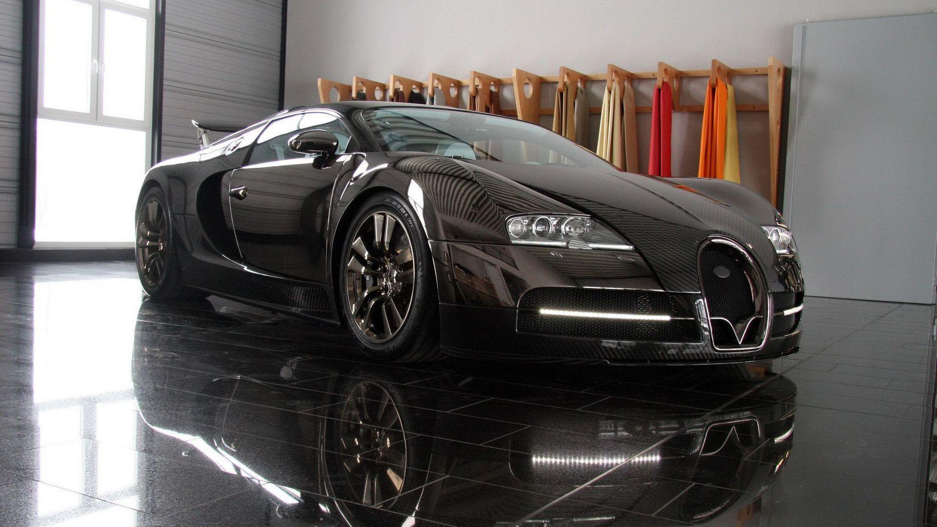 Black Bugatti Veyron Widescreen Wallpaper Bugatti Car