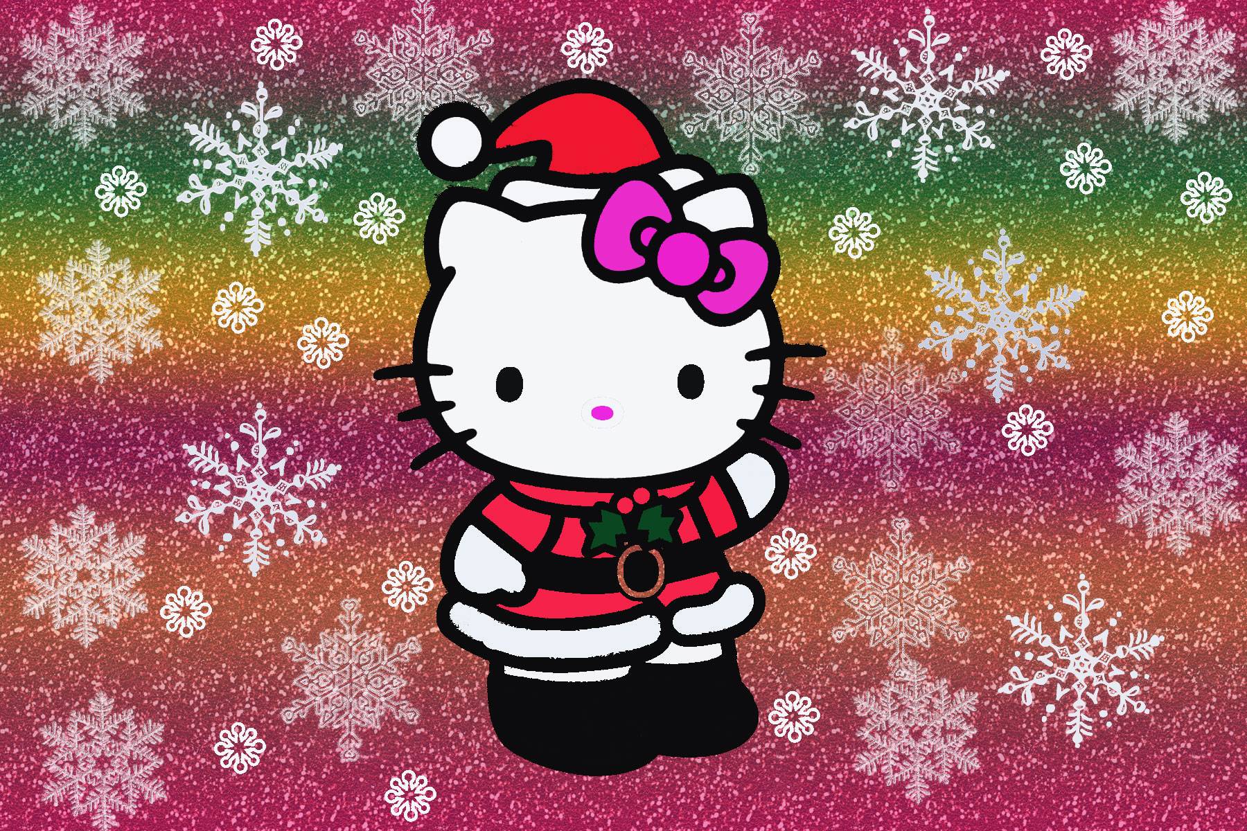 Hello Kitty Xmas Wallpapers Top Free Hello Kitty Xmas Backgrounds ...