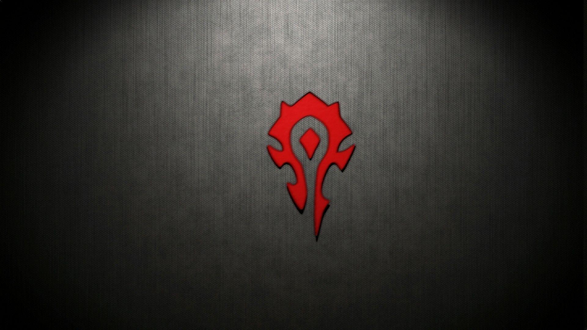 Gray and red logo, World of Warcraft, horde, crest, digital art HD wallpaper  | Wallpaper Flare