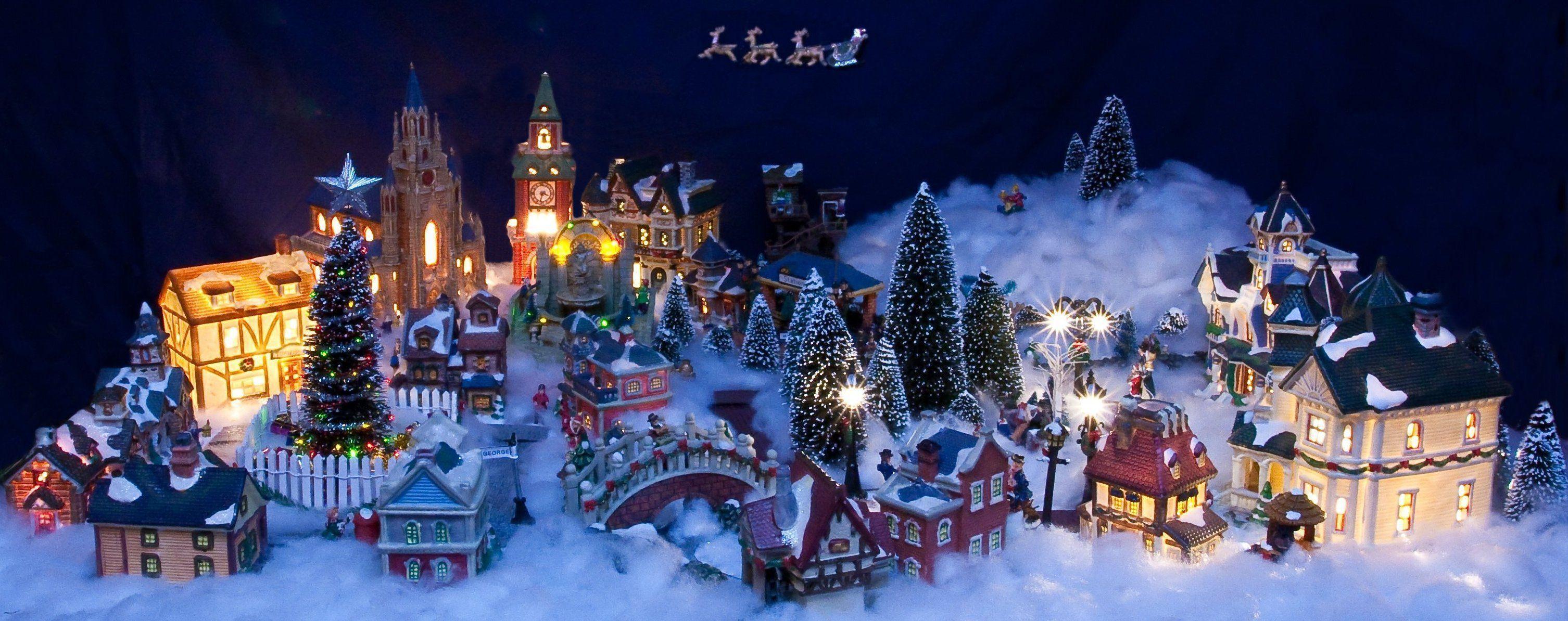 Christmas Village Desktop Wallpaper