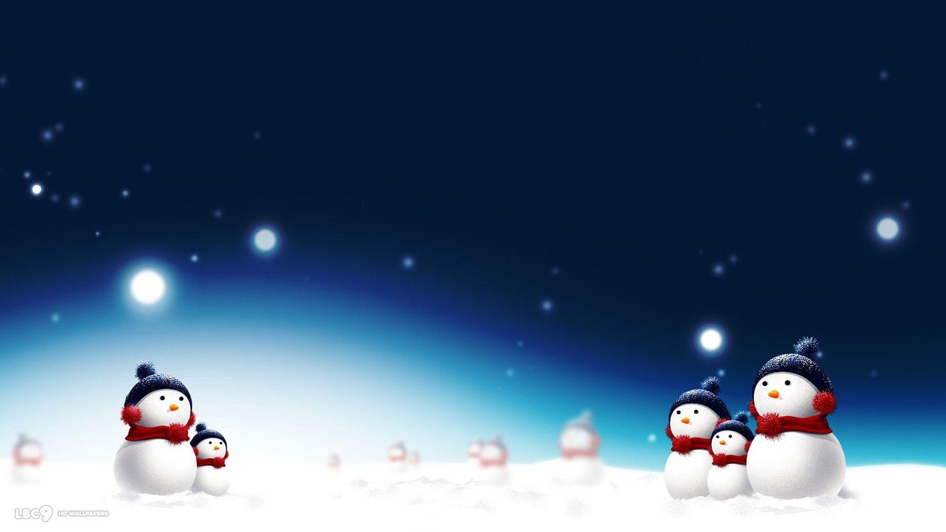 Snowman Wallpaper 2 2d HD Background
