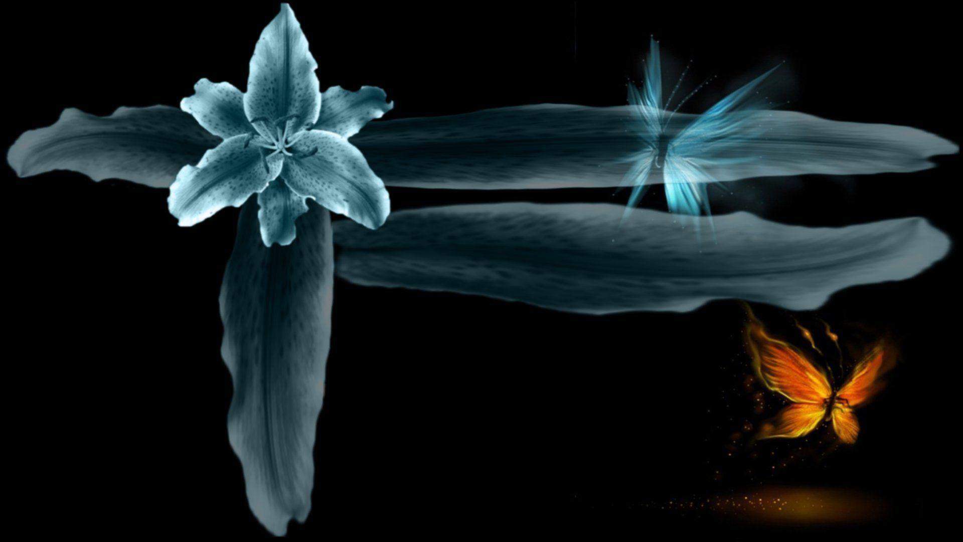 Liquid Butterfly Wallpaper