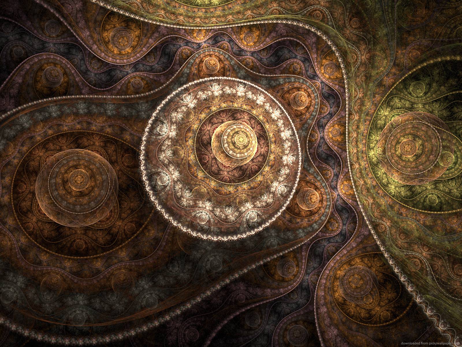 Download 1600x1200 Beautiful Fractal Art Wallpaper