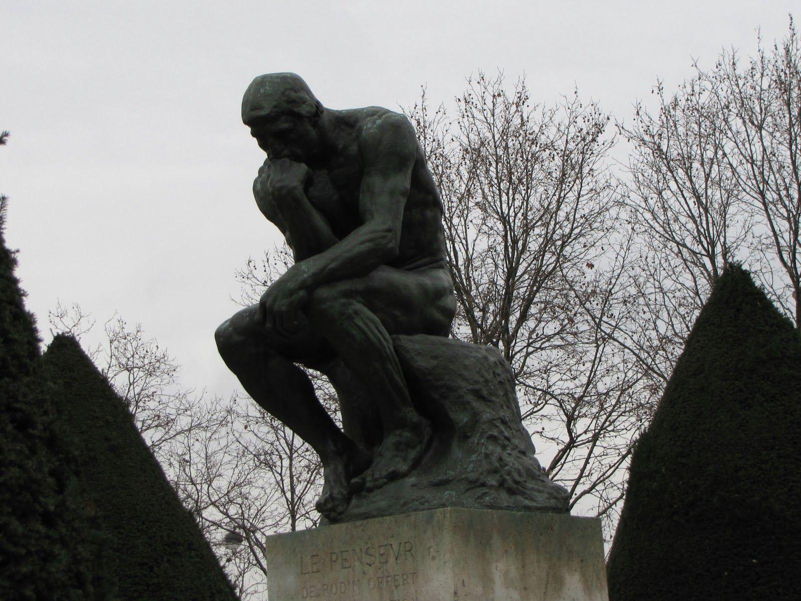 thinker table statue