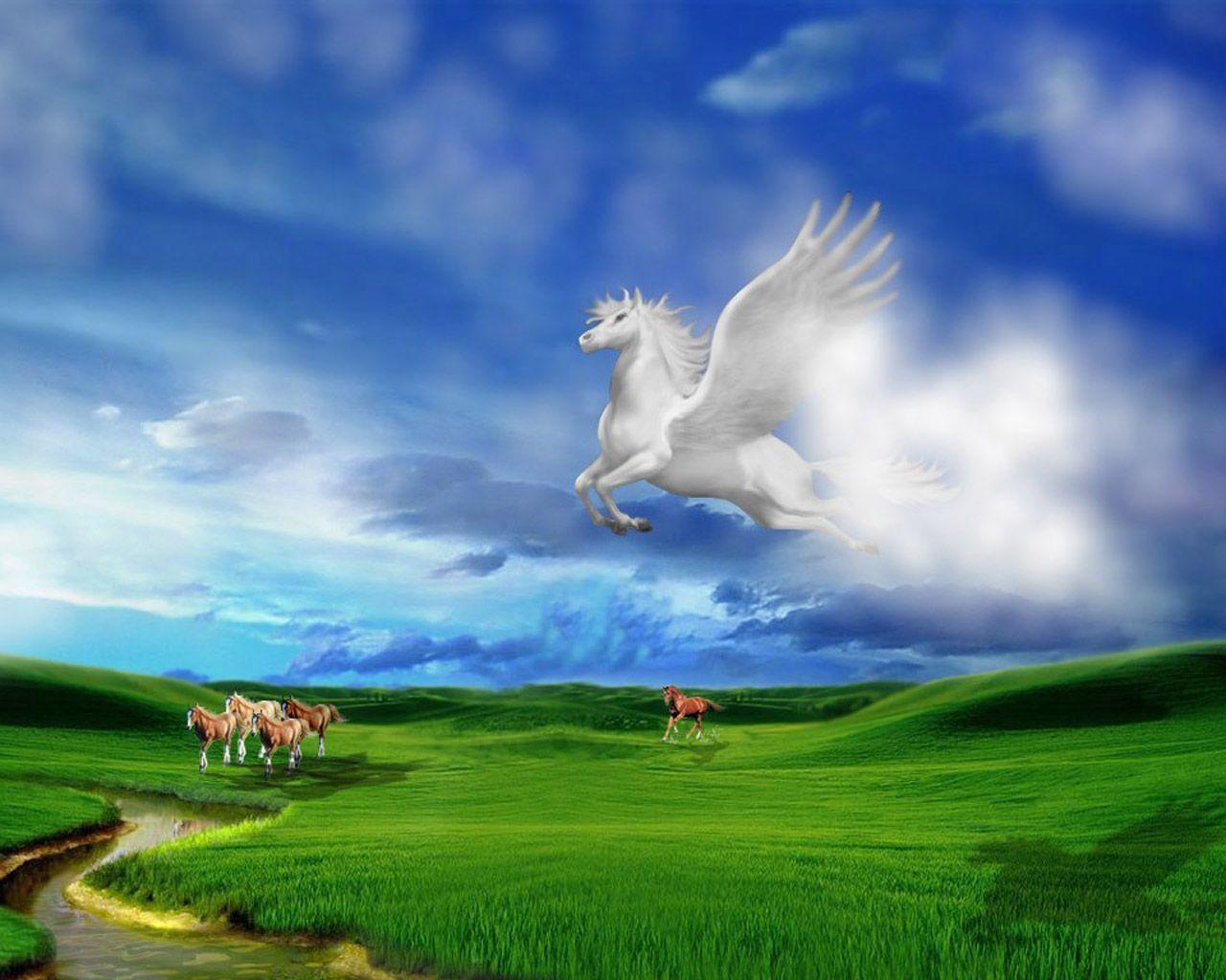 Pegasus Desktop Background HD WallpaperD & Abstract Wallpaper
