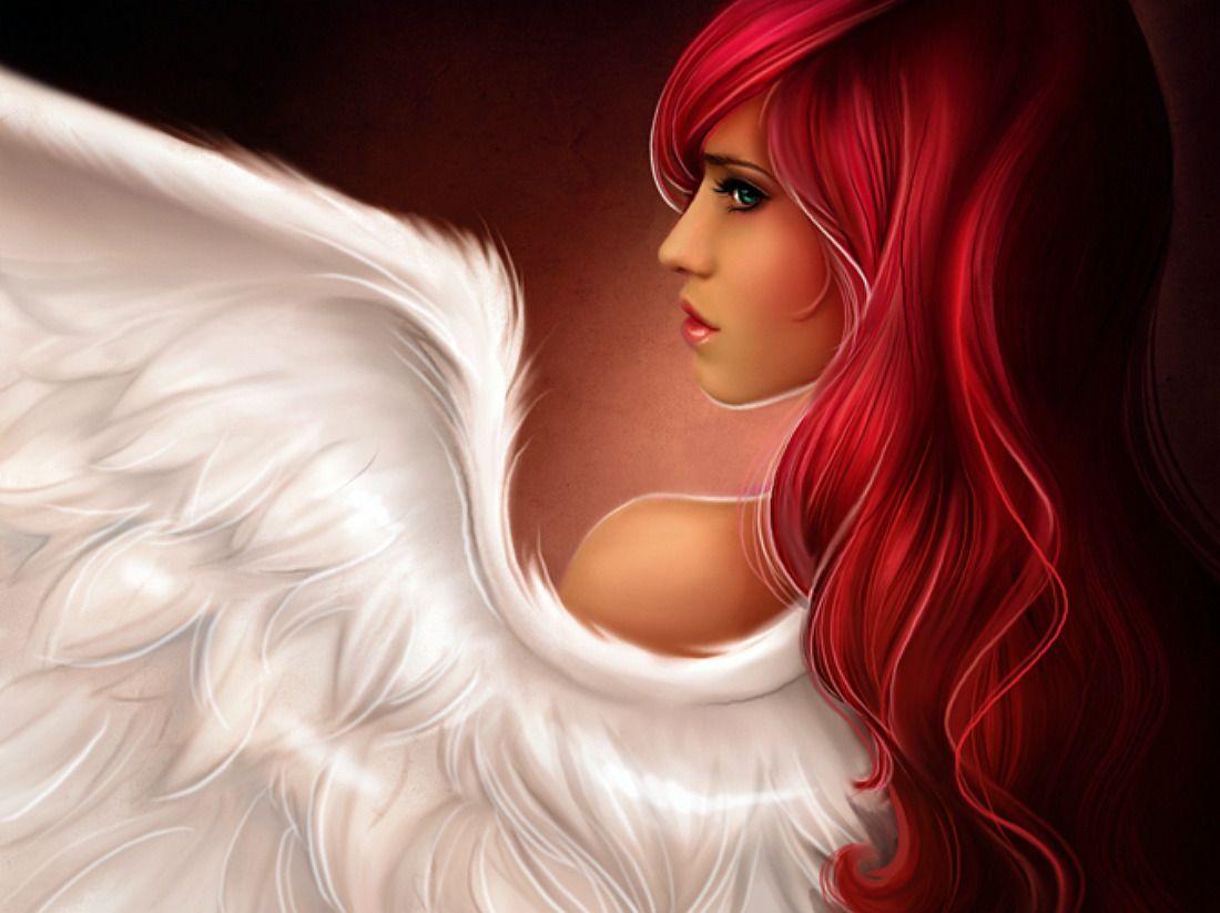 Angel Red Hair HD Wallpaper Background Picture Image For PC