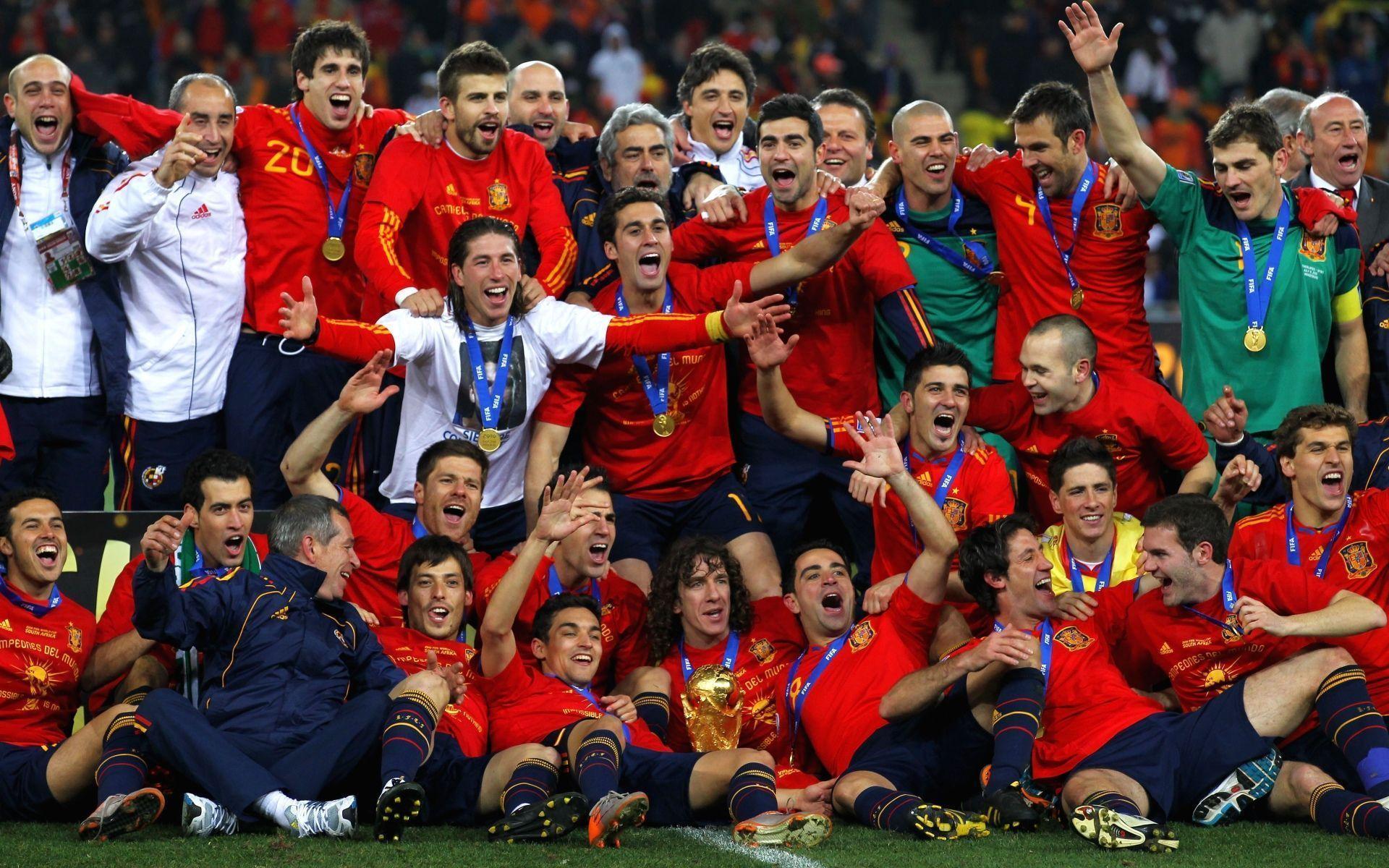 Spain Football Team computer wallpaper cup winner