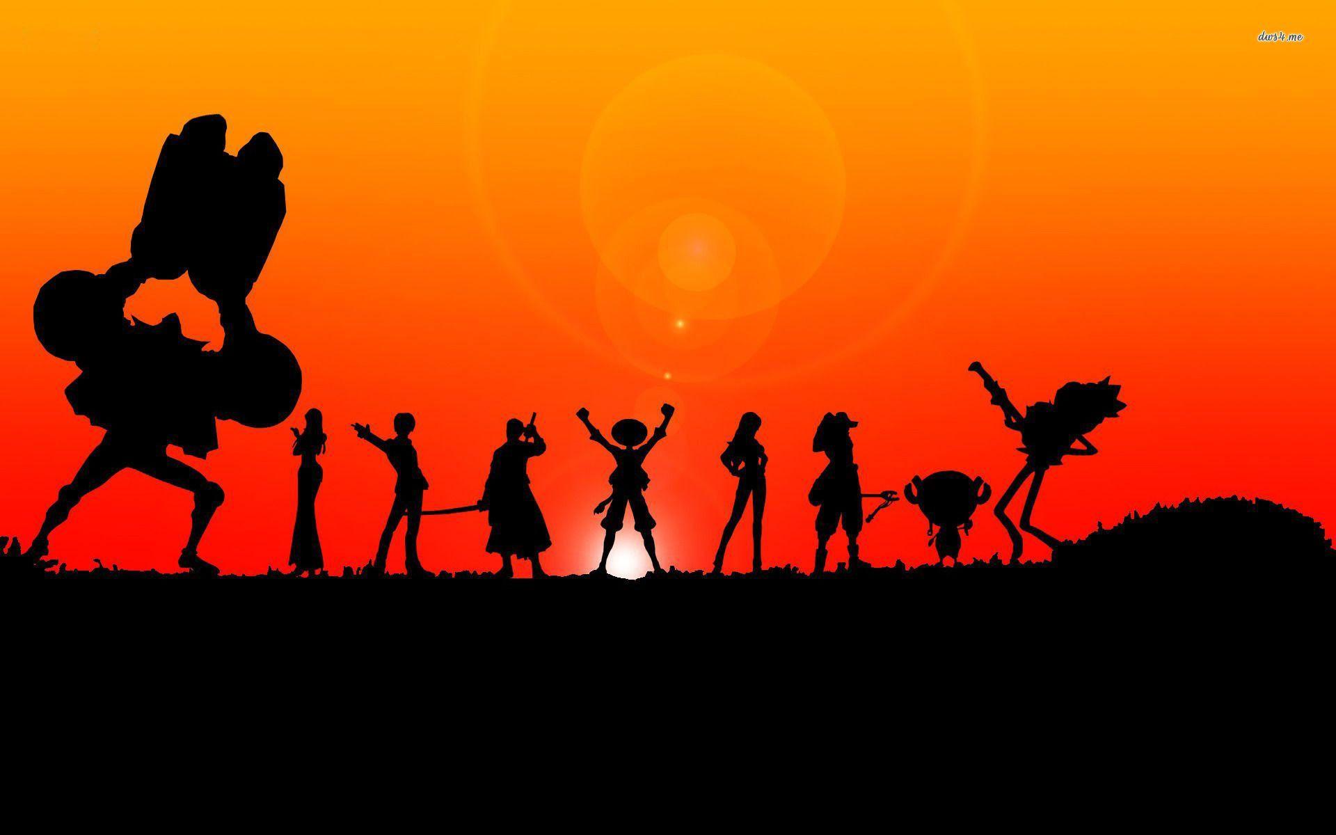 One Piece silhouettes wallpaper wallpaper