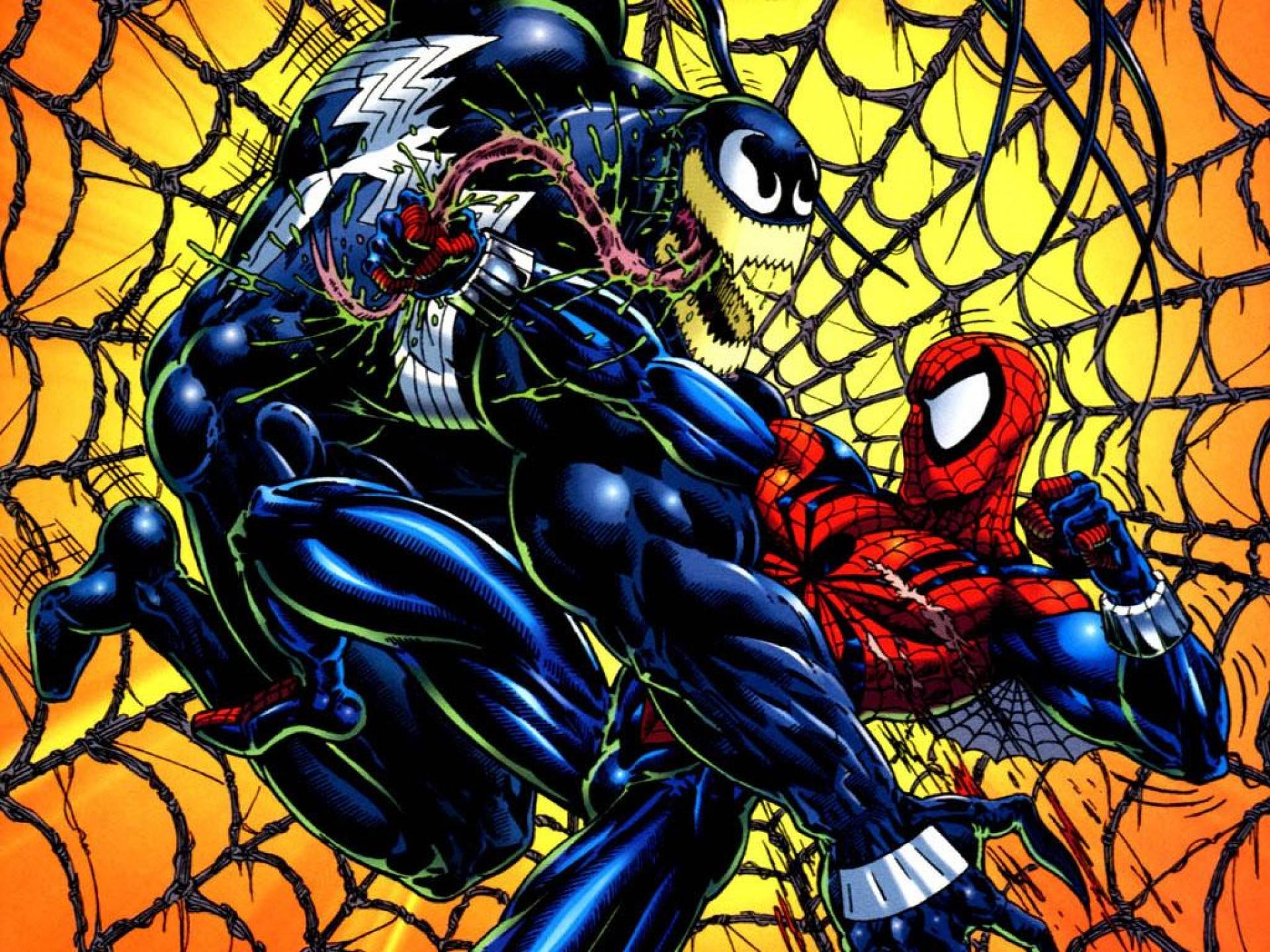 Spider man vs venom zoom comics daily comic book wallpaper