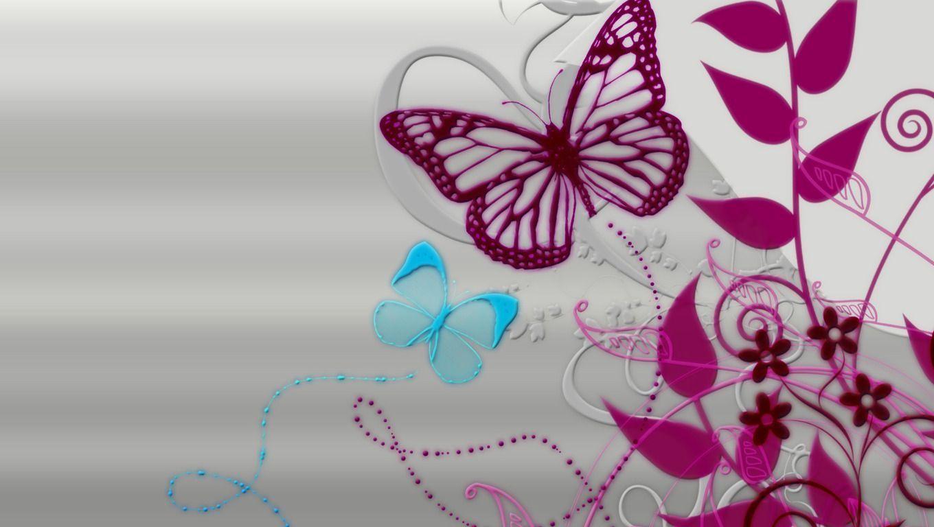 Logos For > Butterfly Design Wallpaper