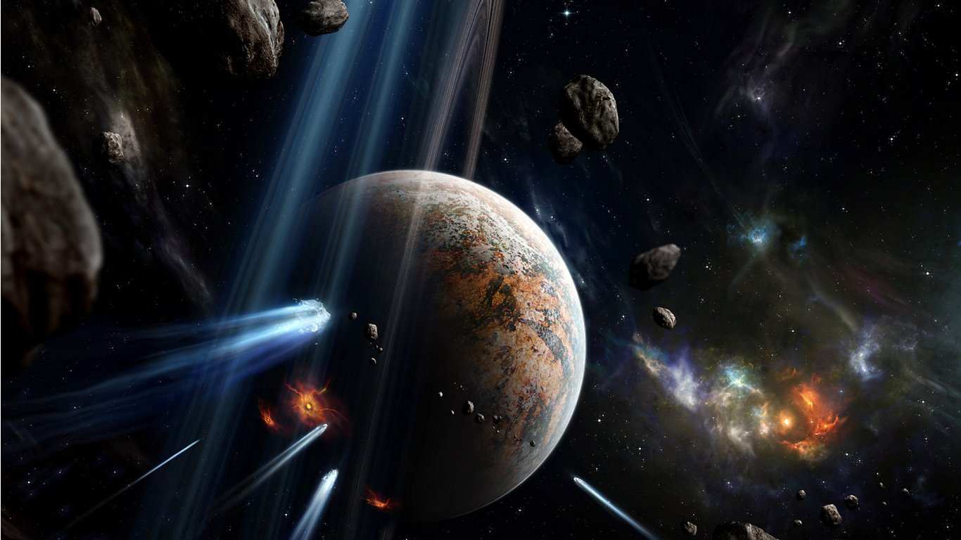 Images planet Space 3D Graphics 1366x768