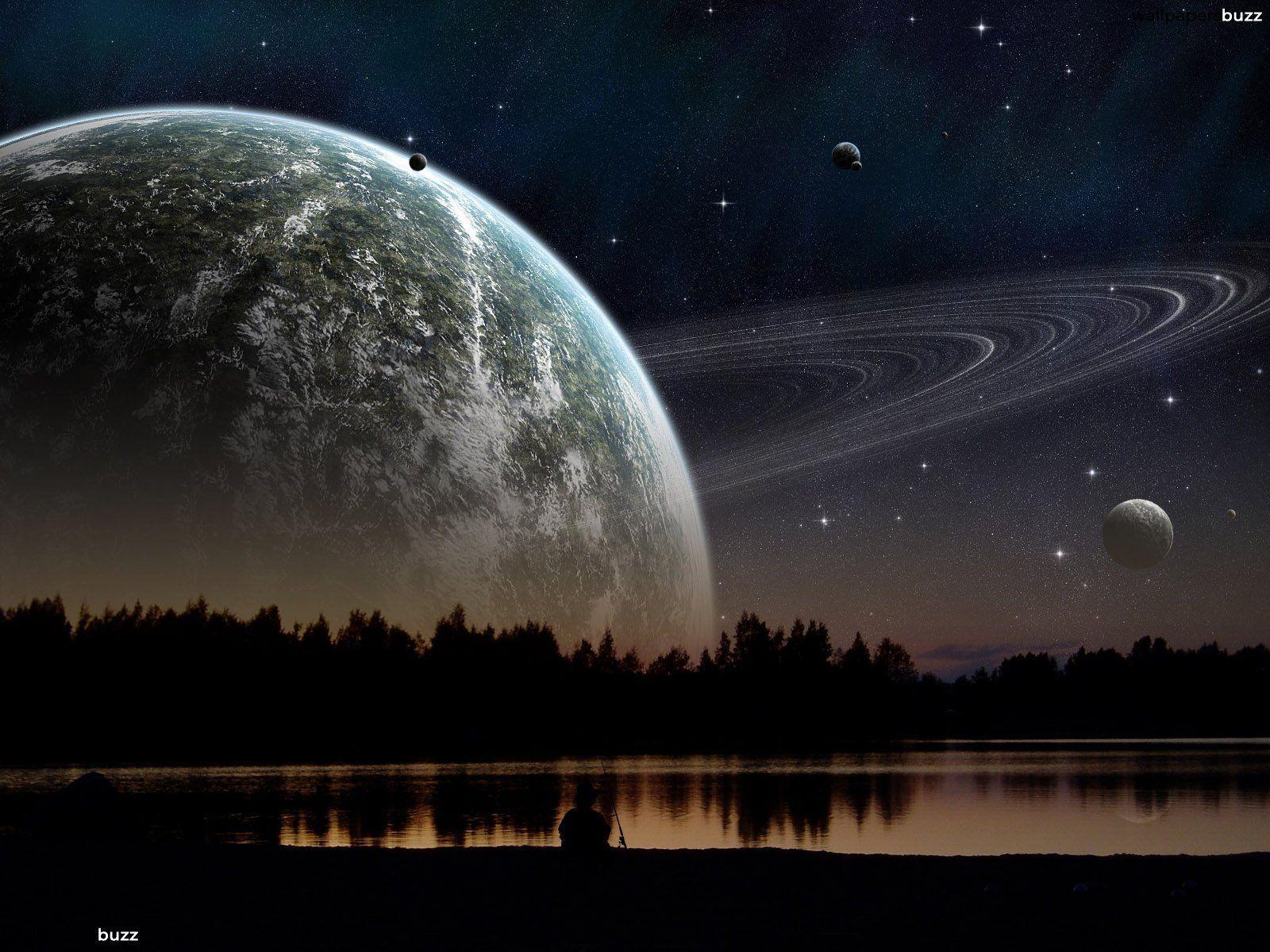Majestic Saturn HD Wallpaper