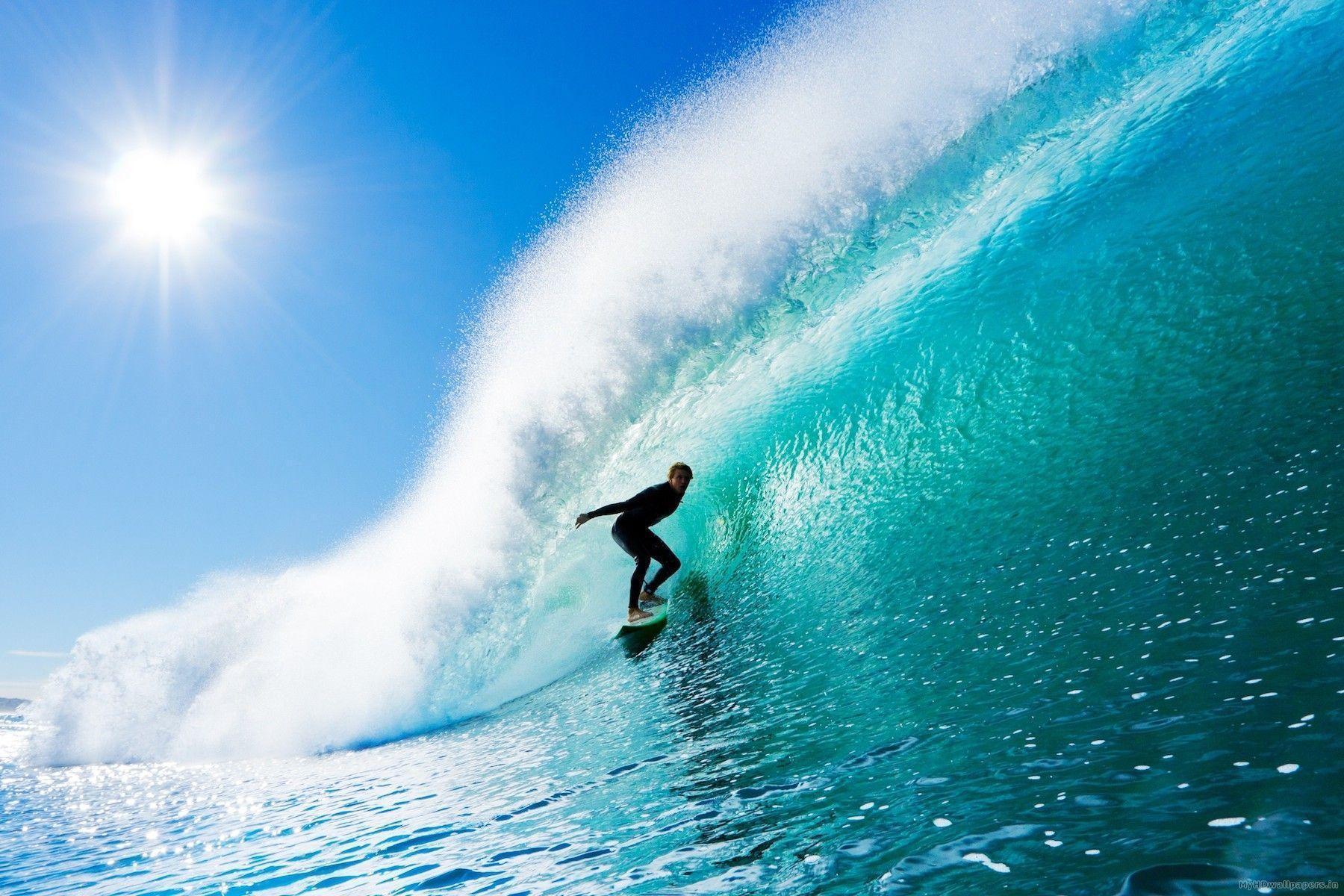 Sea Surfing HD Wallpaper