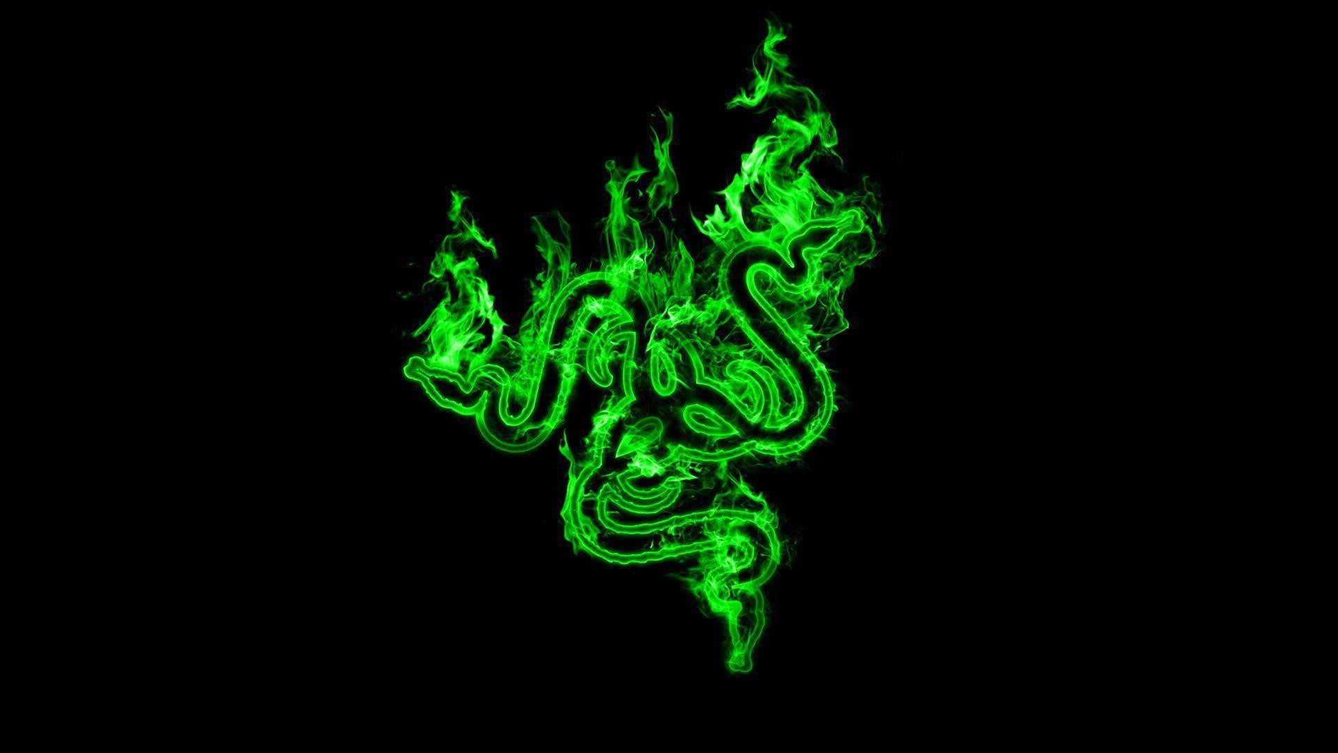 Wallpaper For > Razer Wallpaper Green