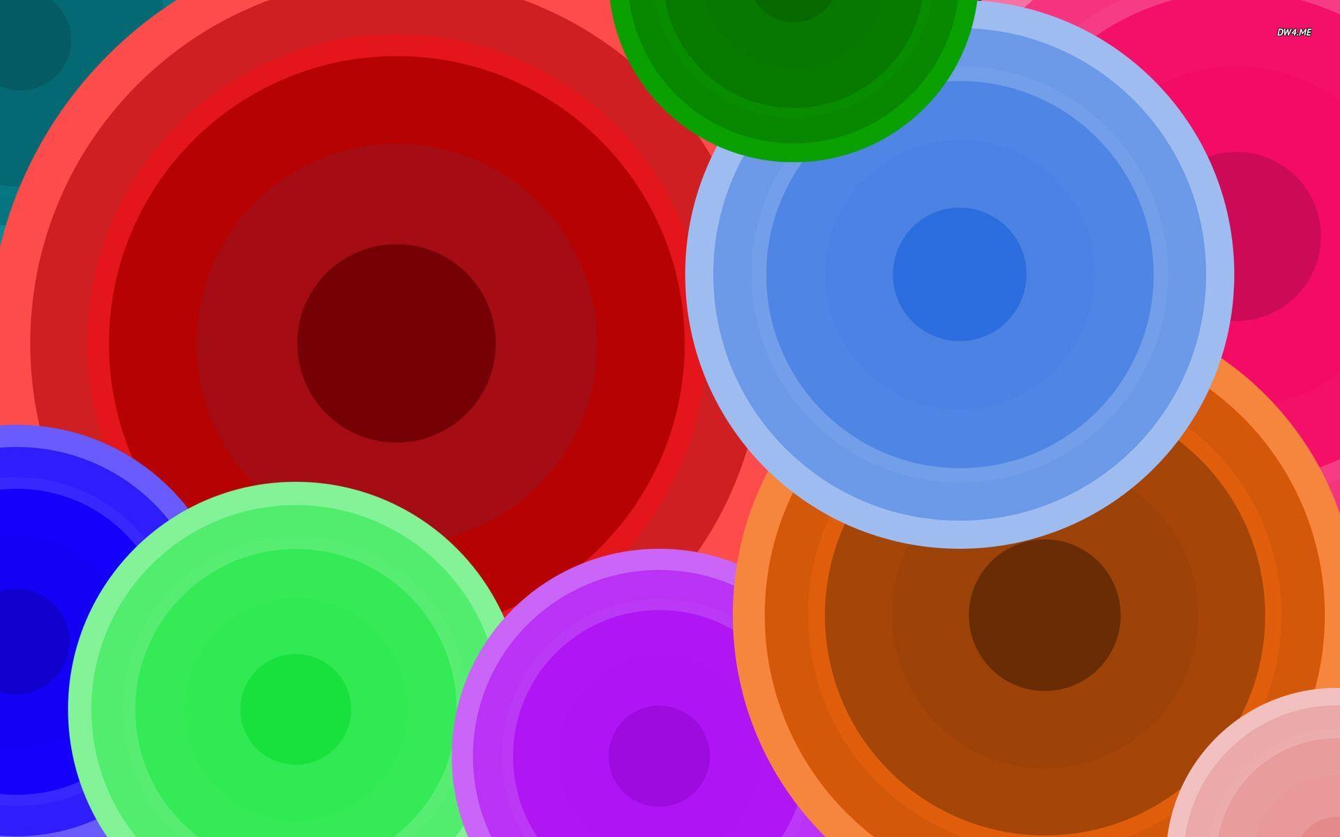 Colored circles wallpaper wallpaper - #