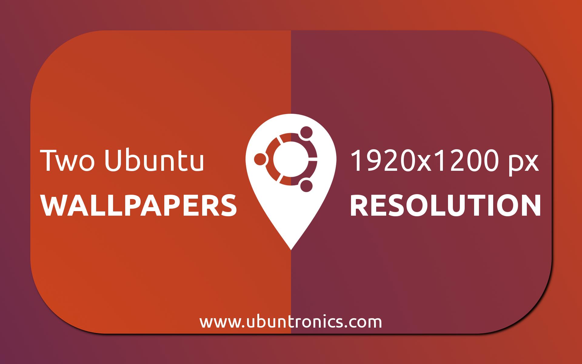 Ubuntronics: Two Ubuntu Wallpaper