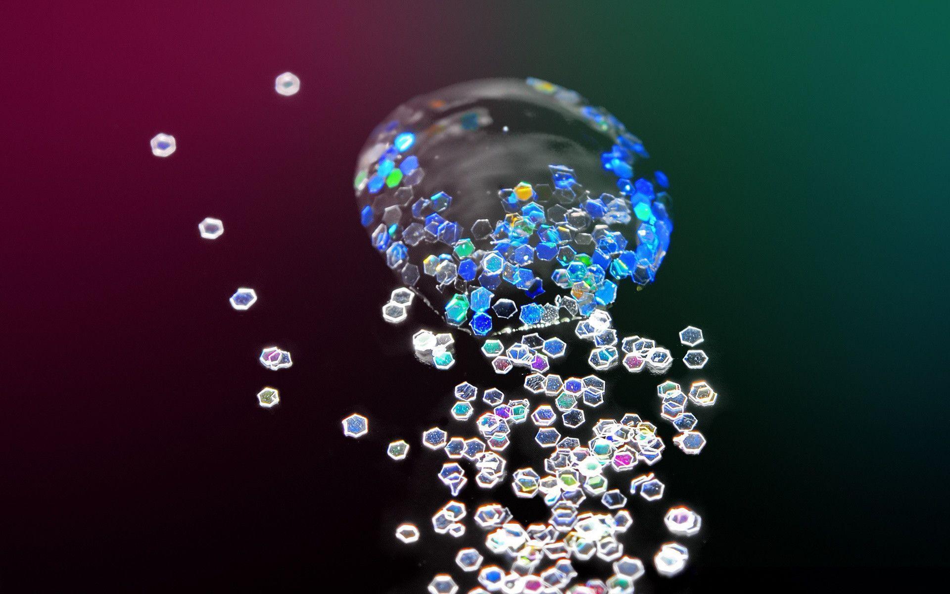 Glitter Wallpaper Photo Of Water Drop And Glitter