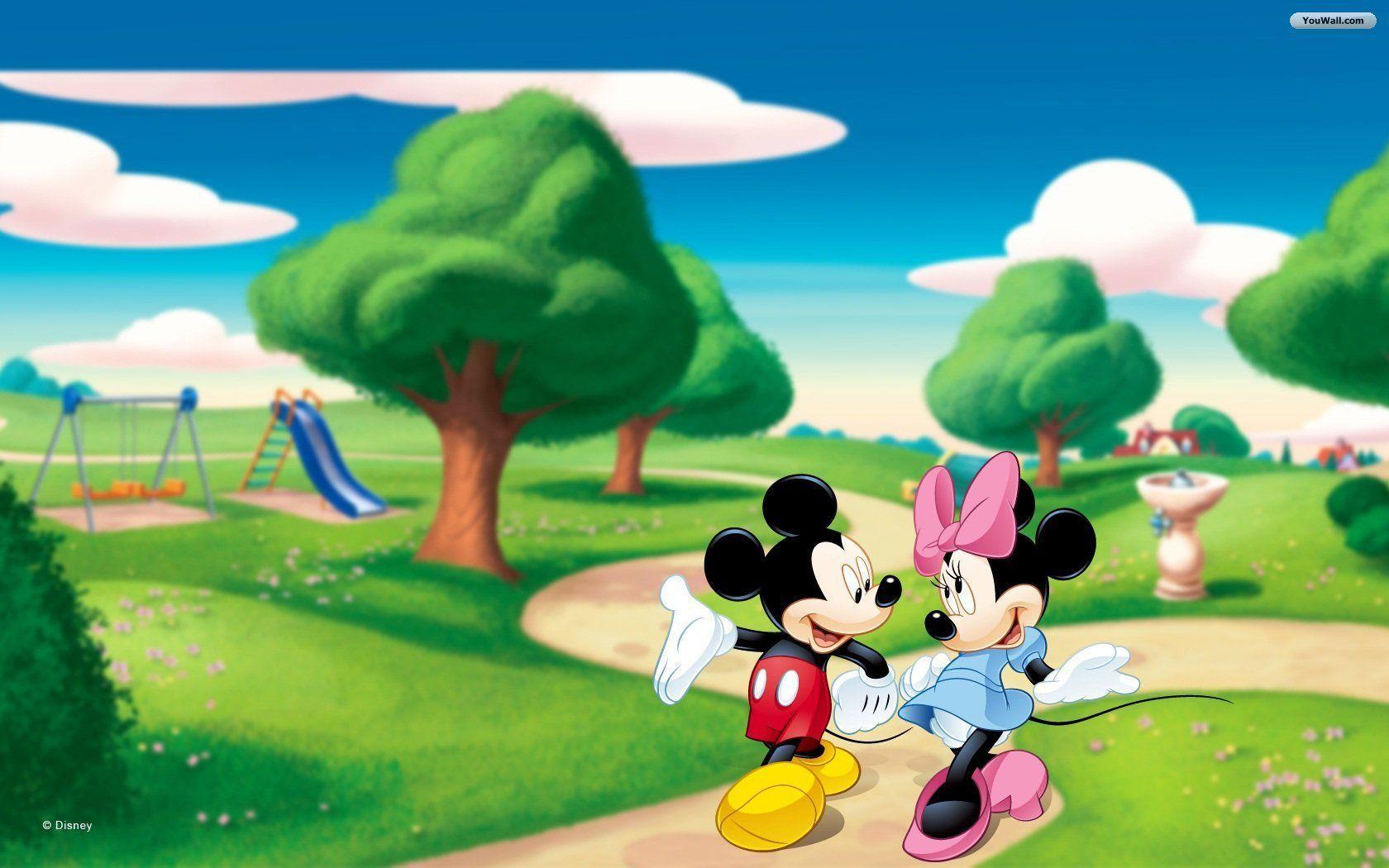 Wallpaper For > Mickey And Minnie Wallpaper Love